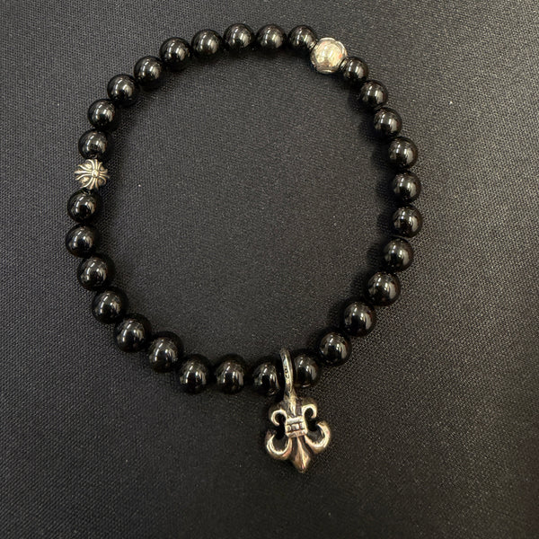 CHROME HEARTS CH Logo Ball BS Flare Bracelet Size 7mm クロムハーツ CHロゴボール BSフレア ビーズブレスレット サイズ7mm
