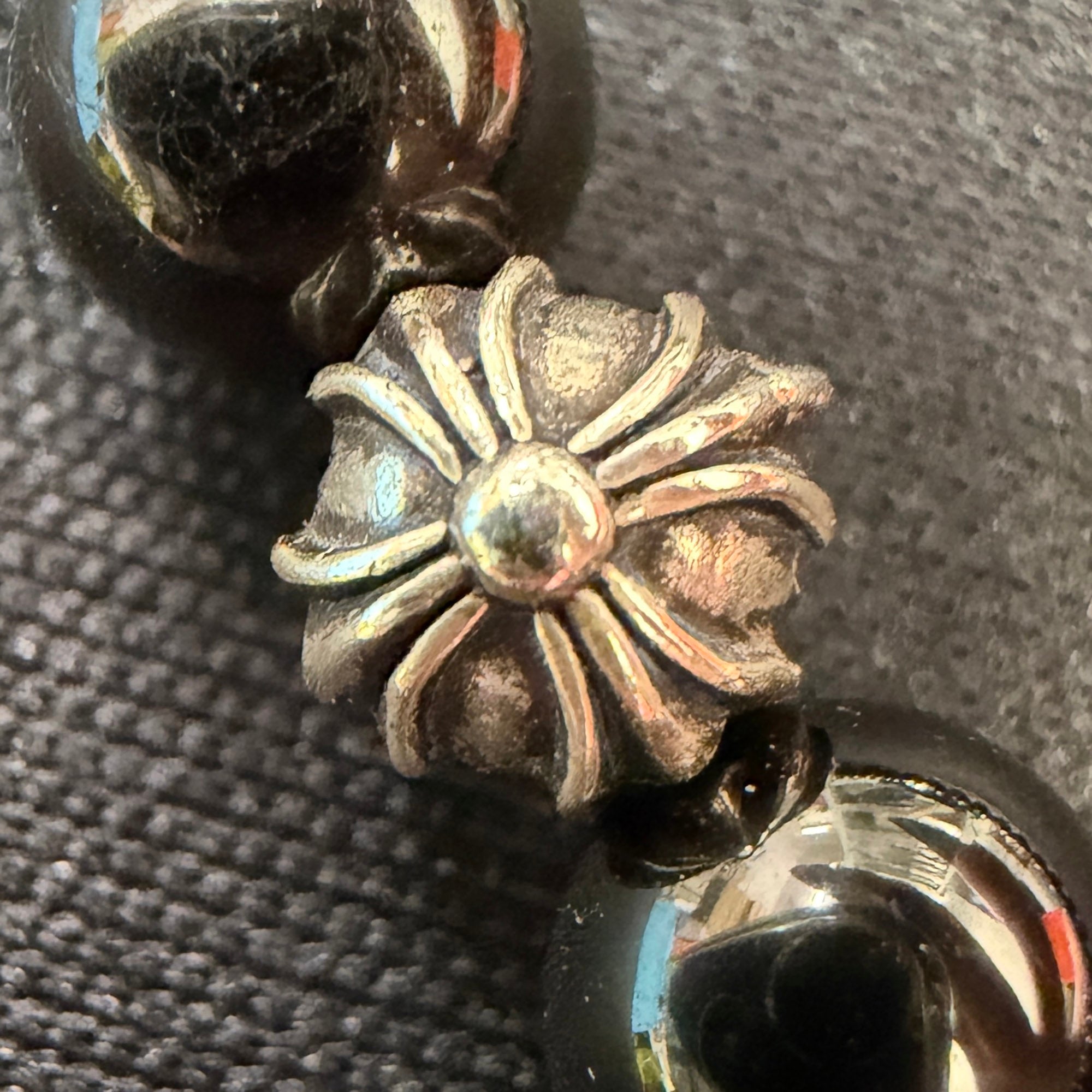 CHROME HEARTS CH Logo Ball BS Flare Bracelet Size 7mm クロムハーツ CHロゴボール BSフレア ビーズブレスレット サイズ7mm