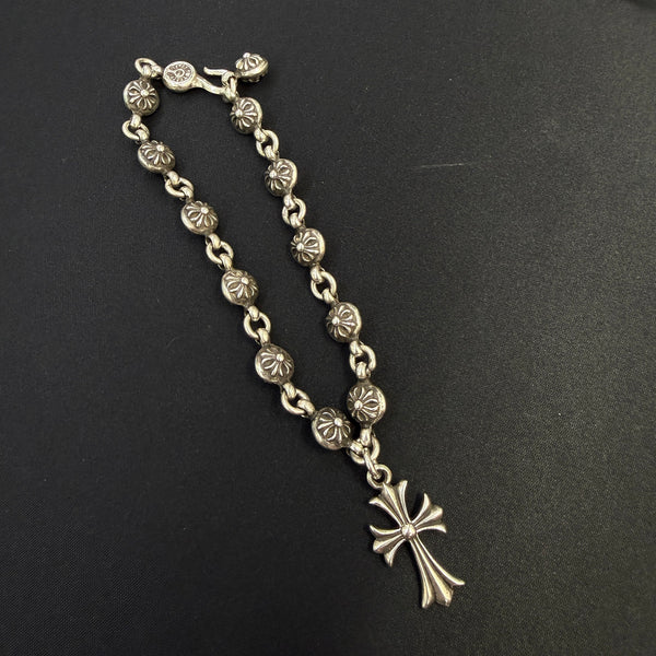 CHROME HEARTS Cross Ball With Tiny CH Cross Bracelet クロムハーツ クロスボール ウィズ タイニーCHクロス ブレスレット