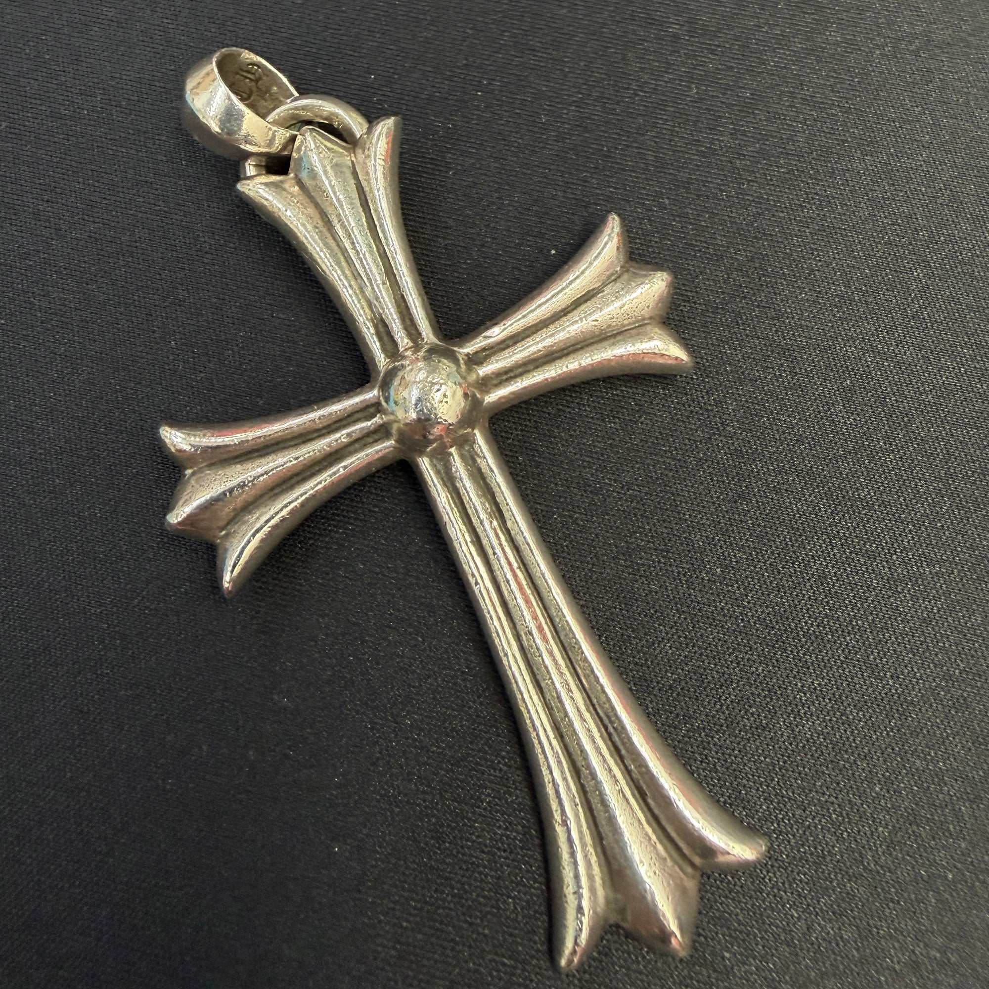 CHROME HEARTS Large Cross With Bail Pendant Top クロムハーツ ラージクロス ウィズ ベイル ペンダントトップ