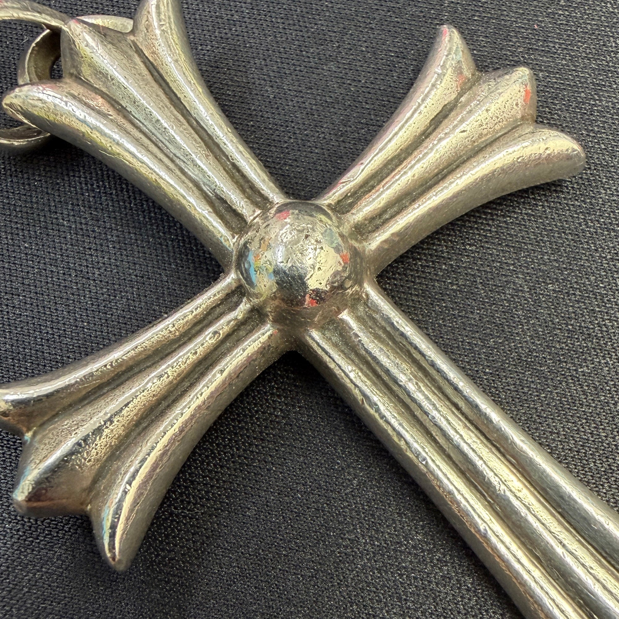 CHROME HEARTS Large Cross With Bail Pendant Top クロムハーツ ラージクロス ウィズ ベイル ペンダントトップ