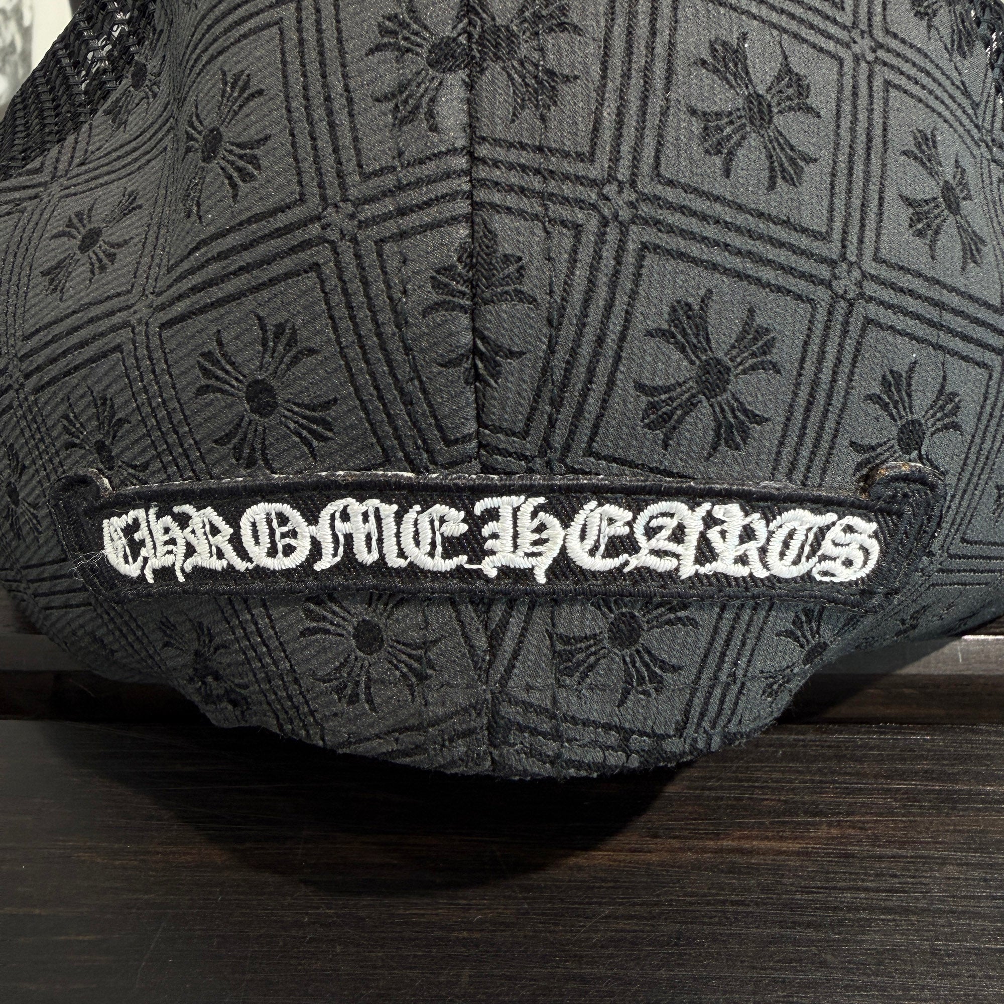 CHROME HEARTS Triple Cross Leather Patch CH Plus Trucker Cap Size ONE SIZE (53-60) クロムハーツ トリプルクロス レザーパッチ CHプラス トラッカーキャップ サイズONE SIZE (53-60)