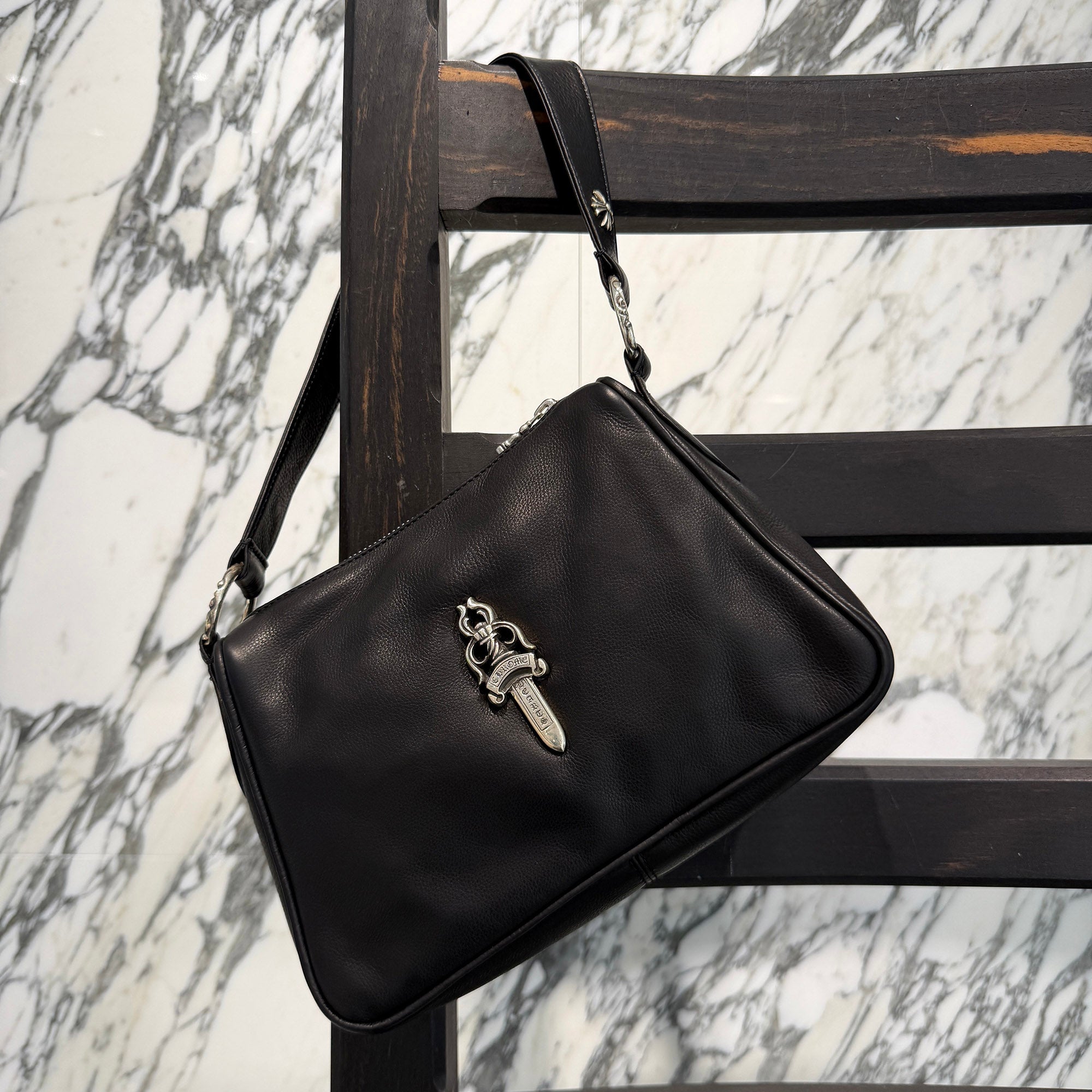 CHROME HEARTS CHICKEN NUGGET Small Leather Shoulder Bag クロムハーツ チキンナゲット スモールレザー ショルダーバッグ
