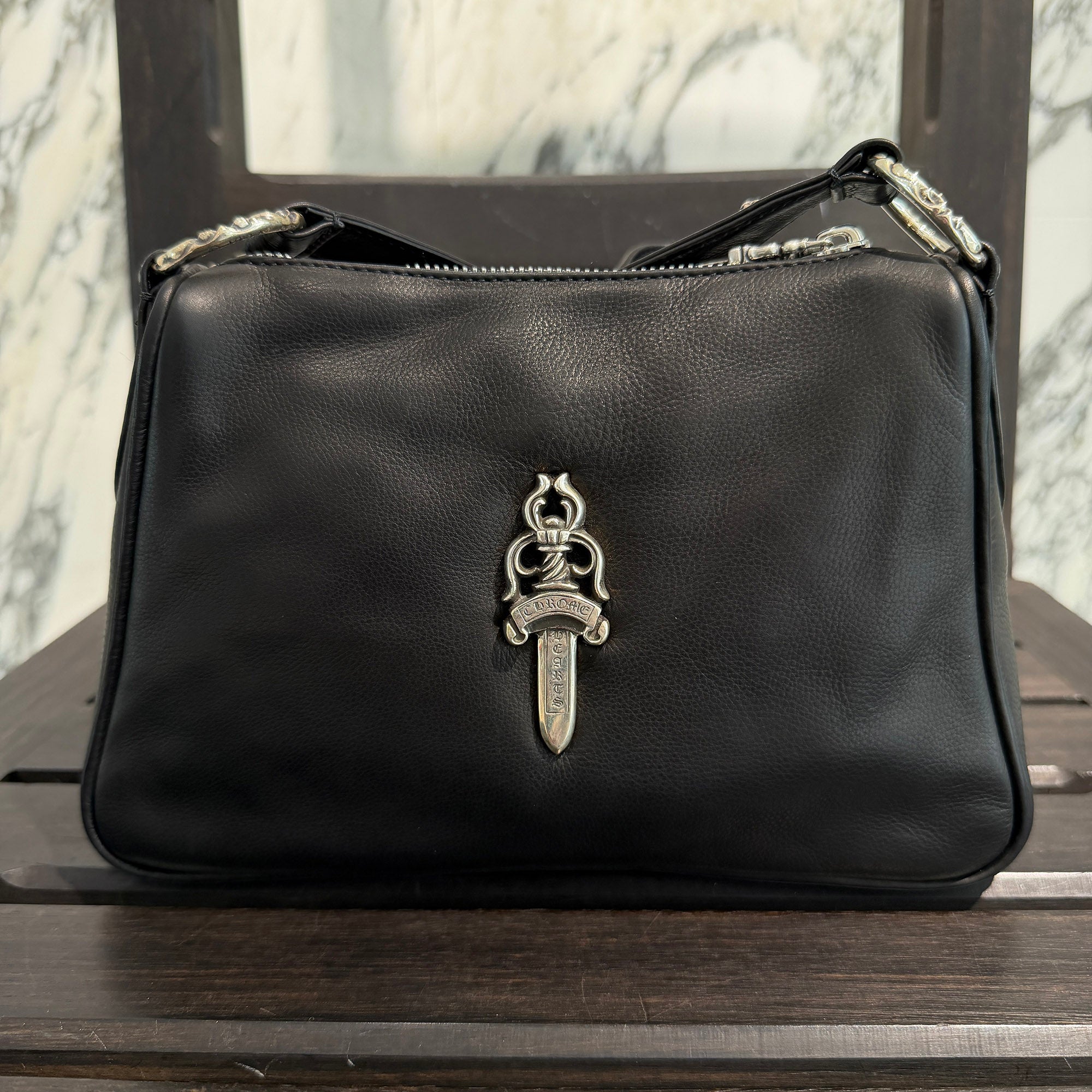 CHROME HEARTS CHICKEN NUGGET Small Leather Shoulder Bag クロムハーツ チキンナゲット スモールレザー ショルダーバッグ