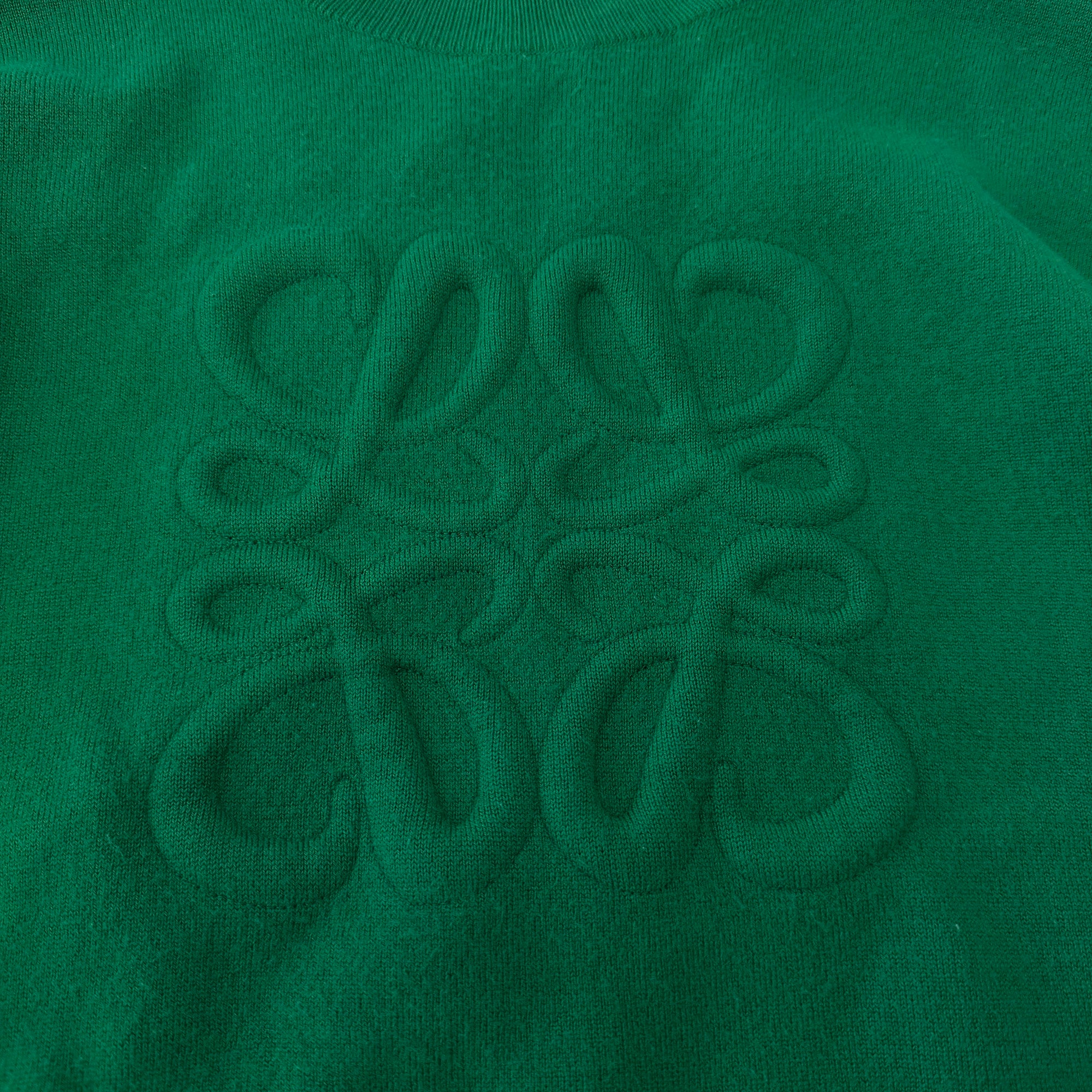 LOEWE 2022AW Anagram Logo Debossed Wool Sweater H526Y14KEE Size M ロエベ アナグラムロゴ デボス加工 ウール セーター サイズM