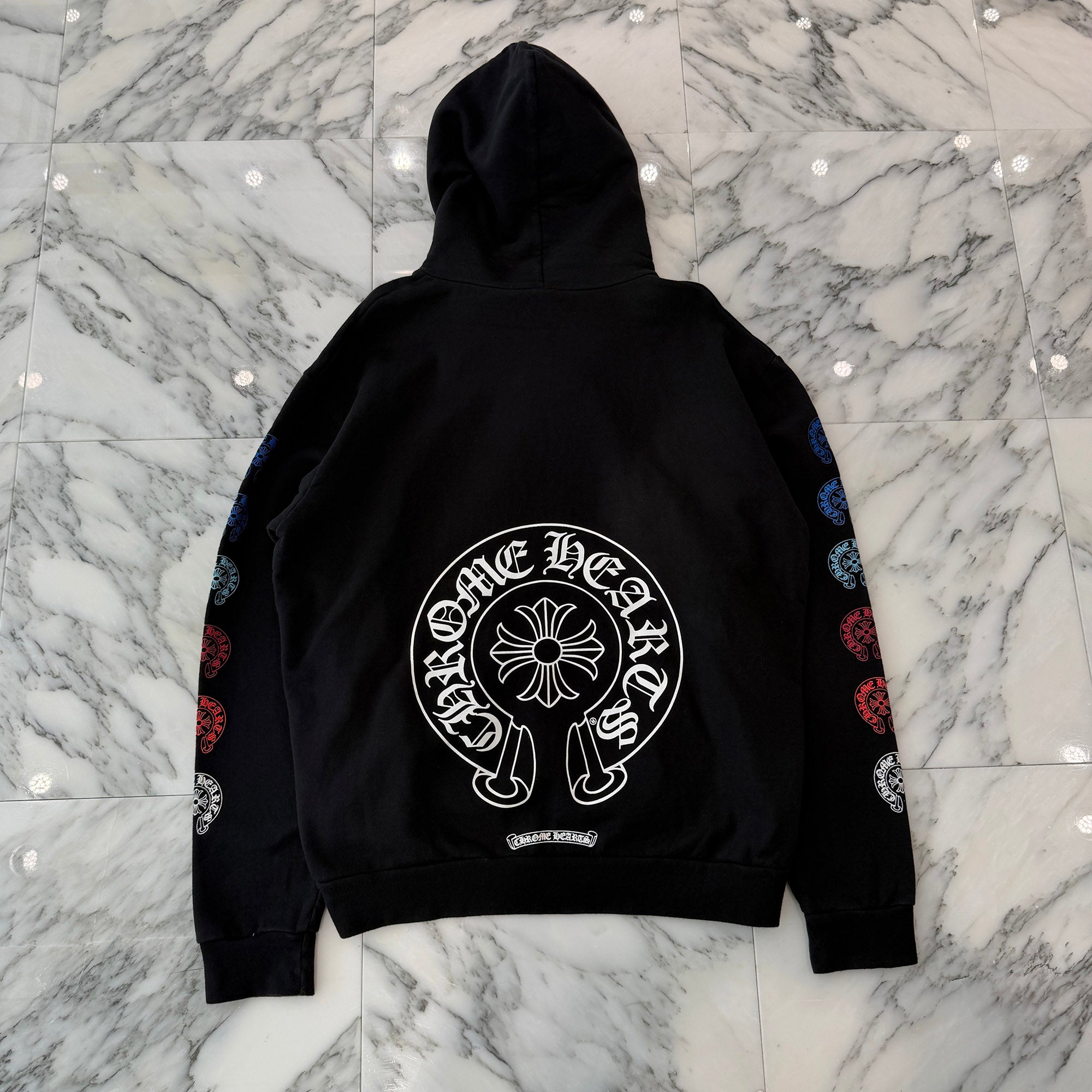 CHROME HEARTS 2022SS Multi Color Horseshoe Pullover Hoodie Size L クロムハーツ マルチカラーホースシュー プルオーバーフーディ サイズL