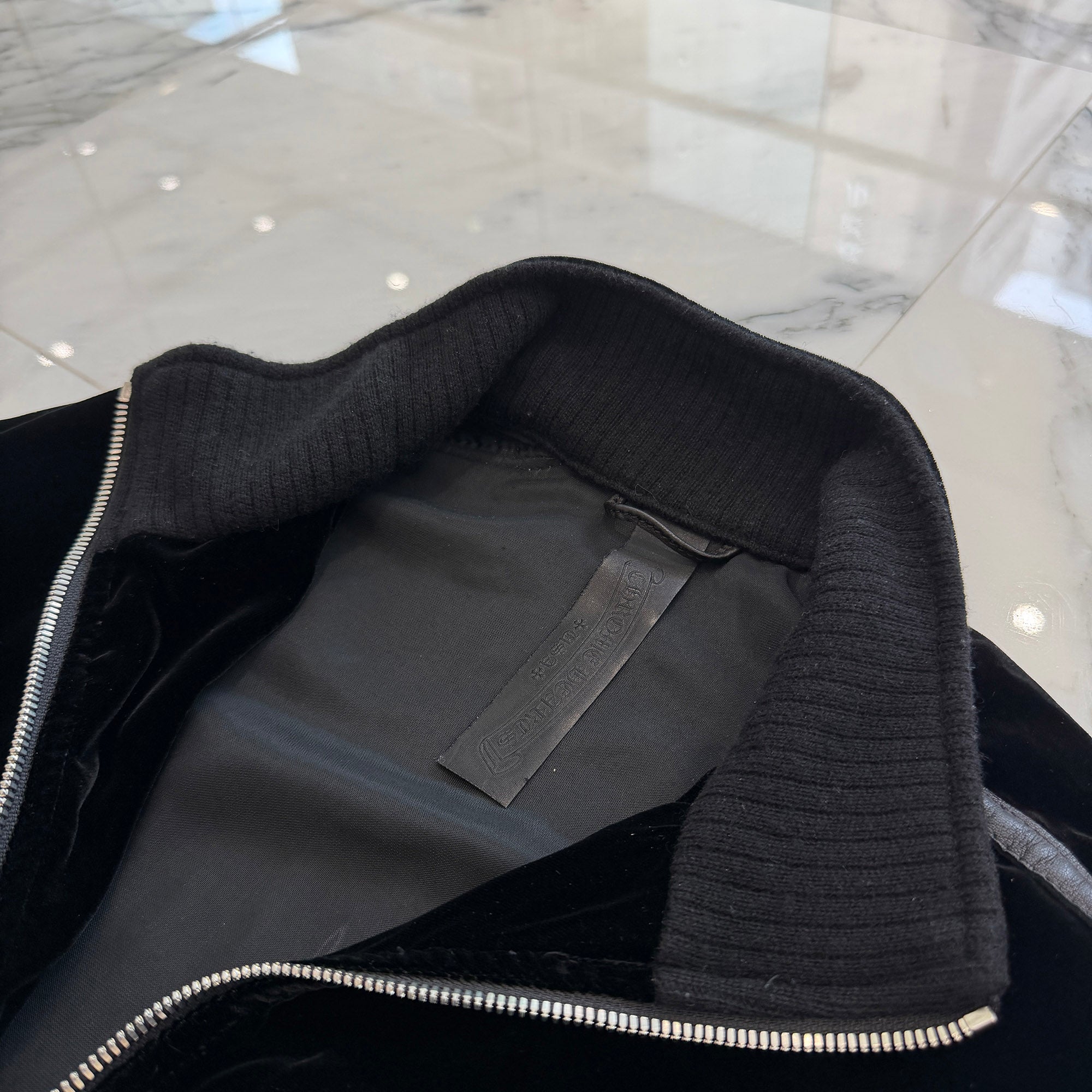 CHROME HEARTS 2025AW Y NOT Velour Training Zip Up Jacket Size M クロムハーツ ワイノット ベロア トレーニング ジップアップジャケット サイズM