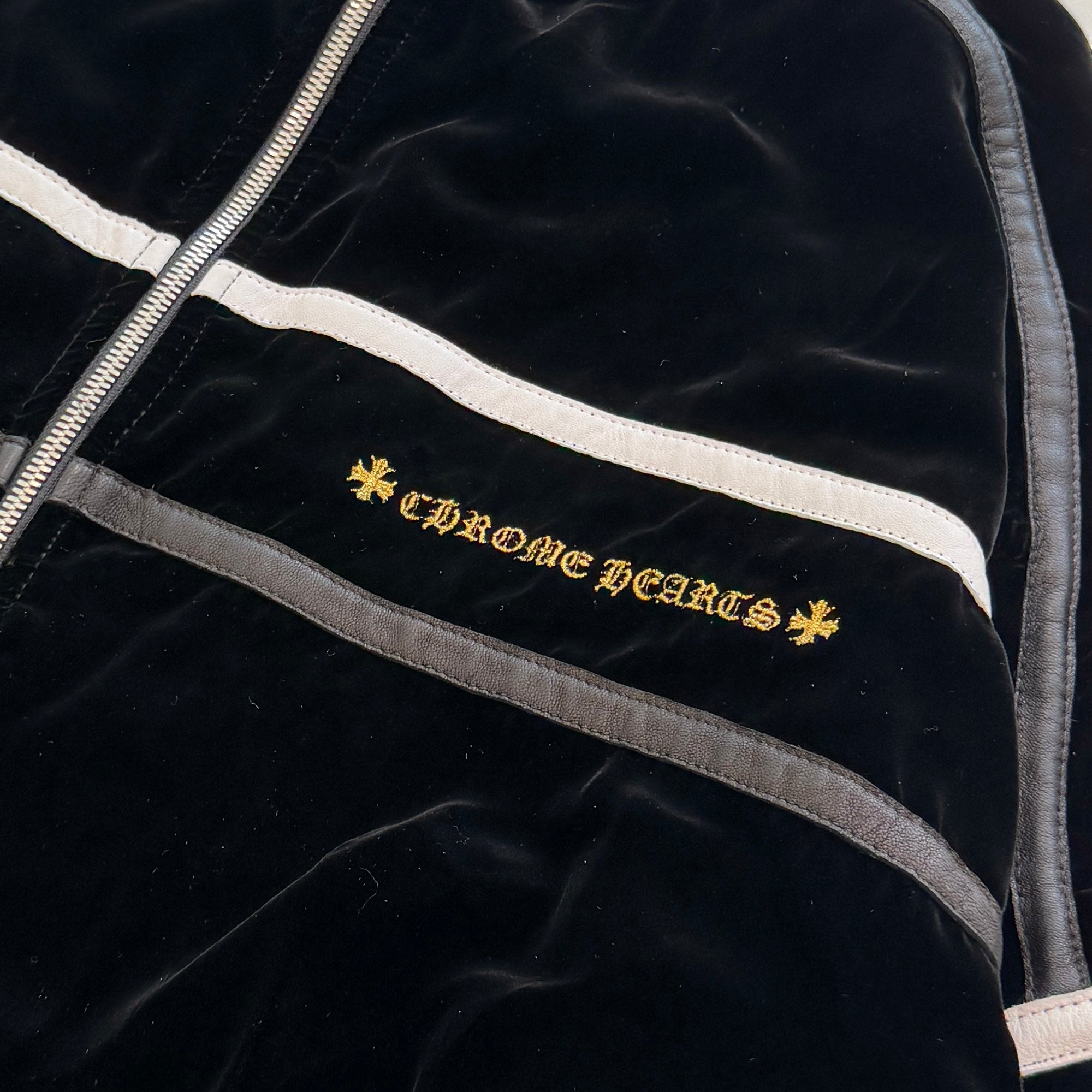CHROME HEARTS 2025AW Y NOT Velour Training Zip Up Jacket Size M クロムハーツ ワイノット ベロア トレーニング ジップアップジャケット サイズM