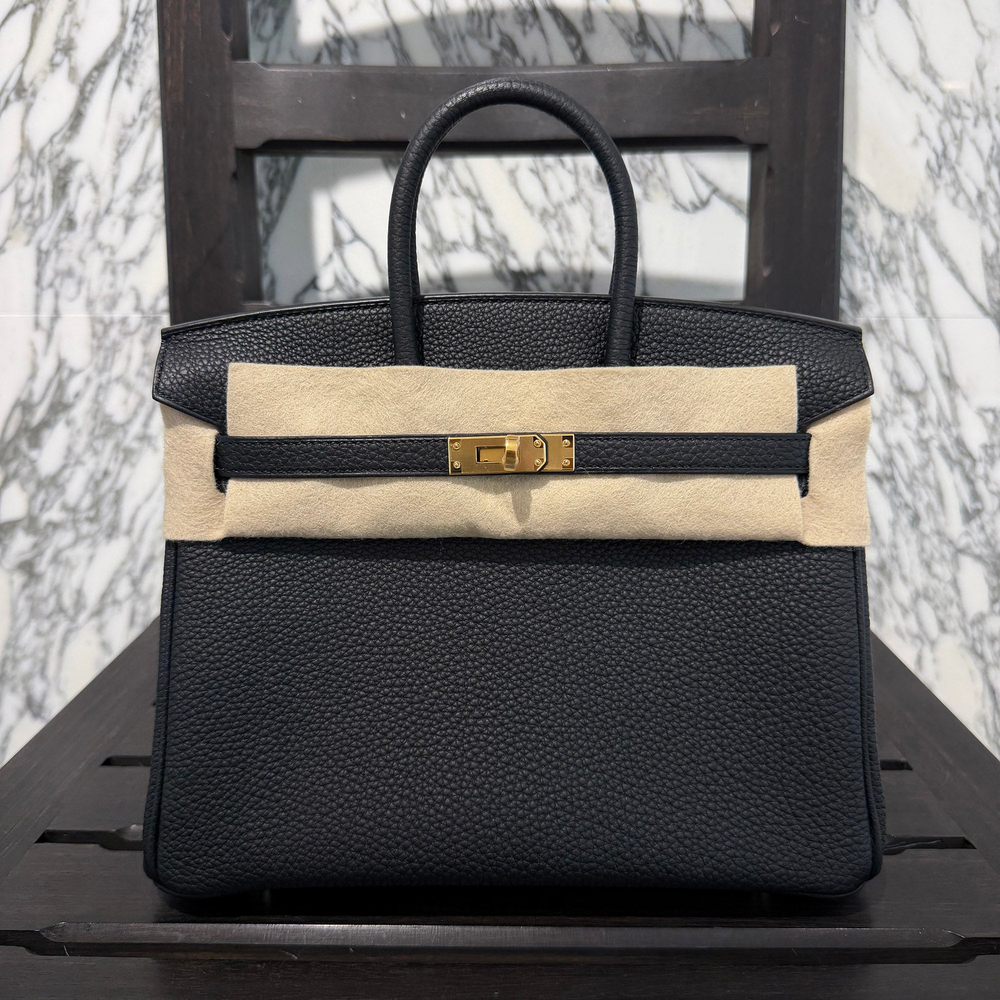 HERMES  Hermès Birkin 25 "Noir" Hand Bag G刻印 エルメス バーキン25 "ノワール"ハンドバッグ G刻印