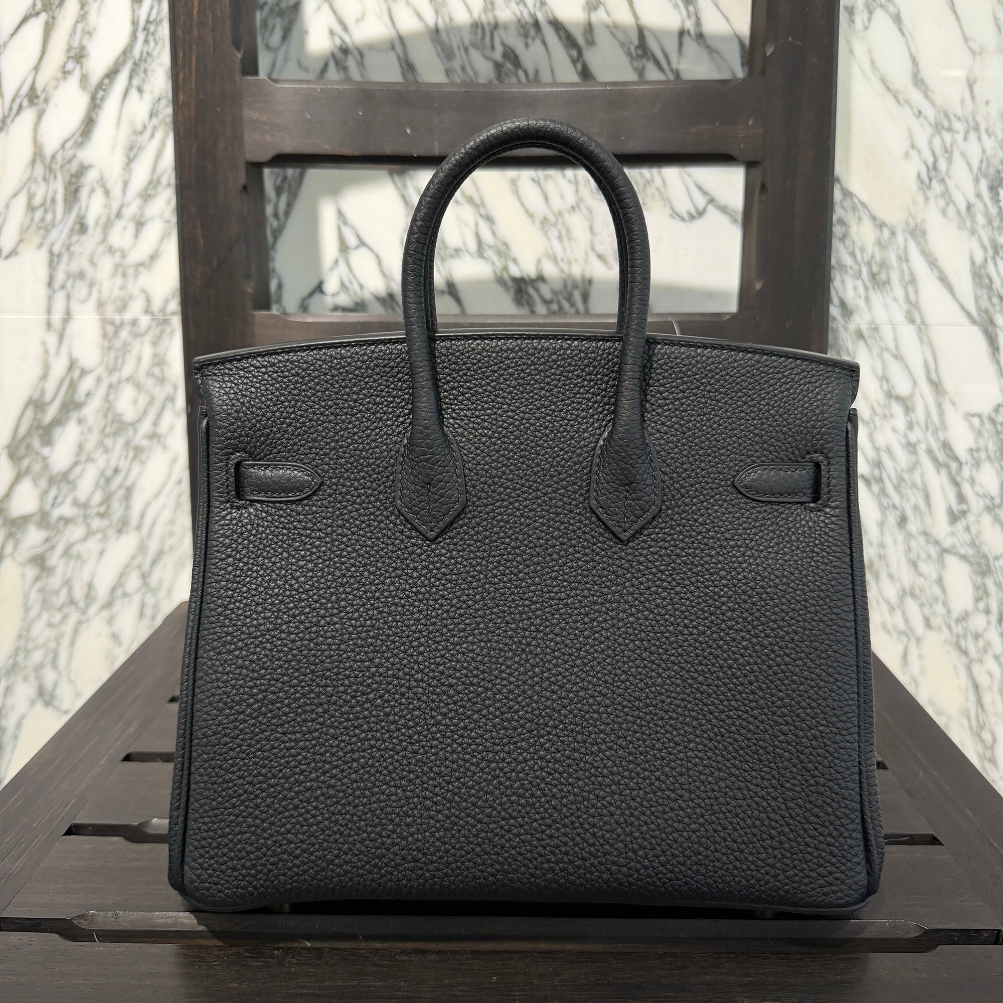 HERMES  Hermès Birkin 25 "Noir" Hand Bag G刻印 エルメス バーキン25 "ノワール"ハンドバッグ G刻印