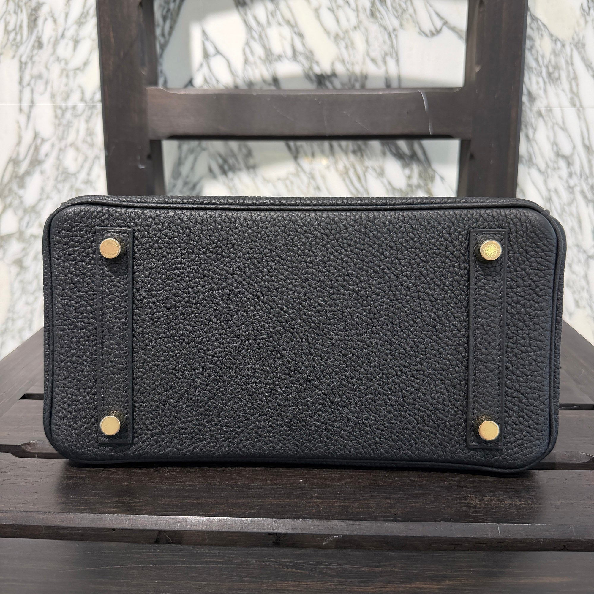 HERMES  Hermès Birkin 25 "Noir" Hand Bag G刻印 エルメス バーキン25 "ノワール"ハンドバッグ G刻印