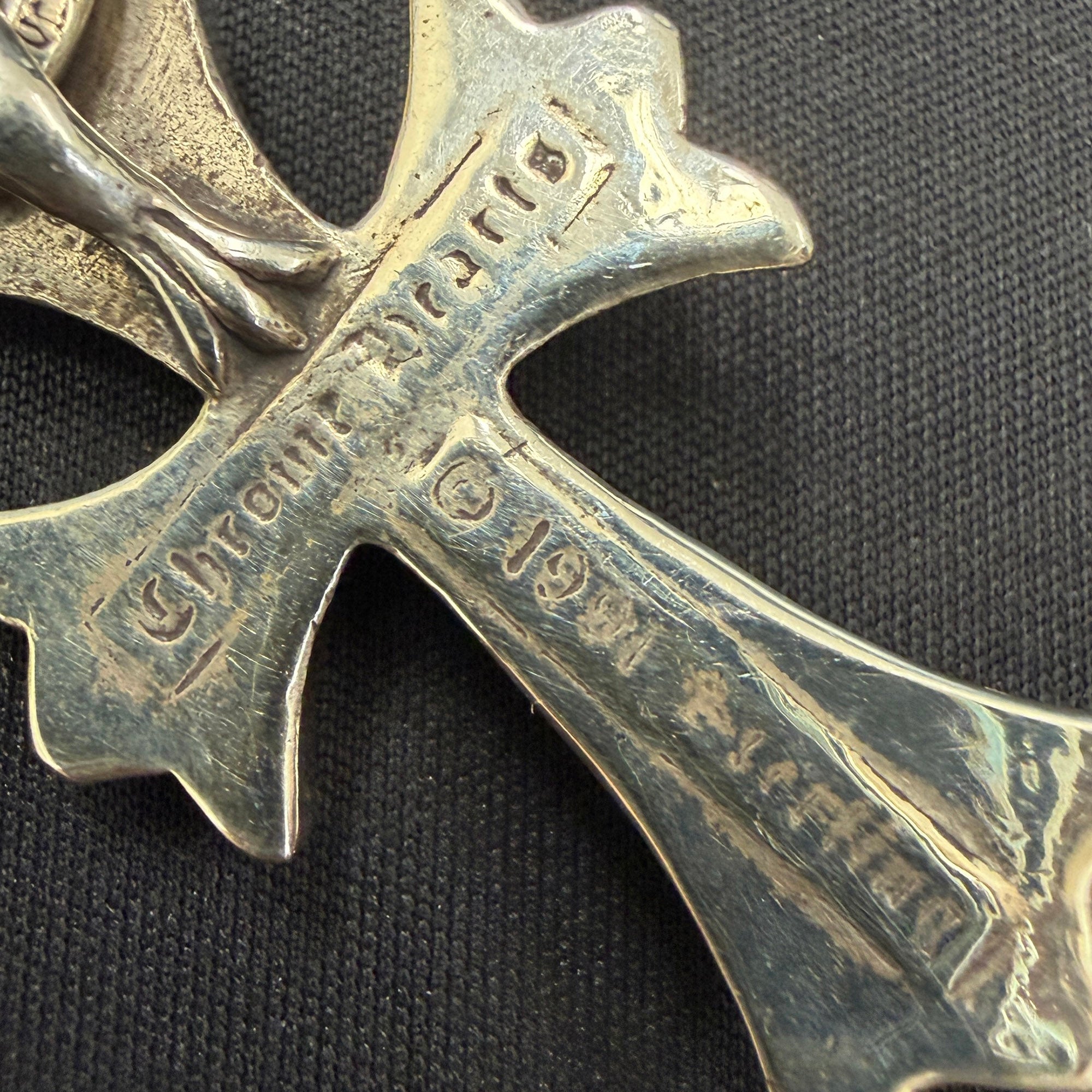 CHROME HEARTS Small CH Cross Pendant Key Ring With Dagger クロムハーツ スモール CHクロス ペンダント キーリング ウィズ ダガー