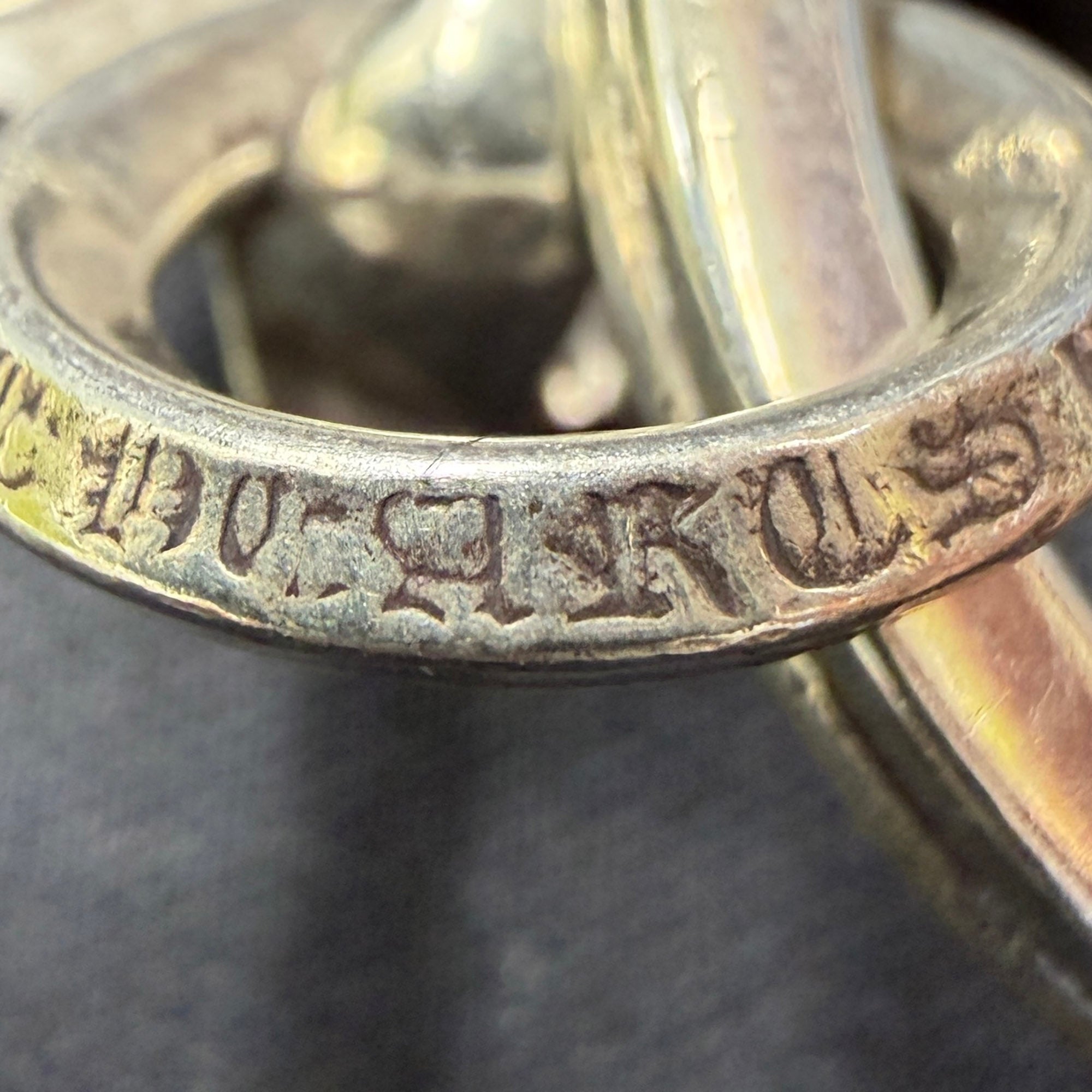 CHROME HEARTS Small CH Cross Pendant Key Ring With Dagger クロムハーツ スモール CHクロス ペンダント キーリング ウィズ ダガー
