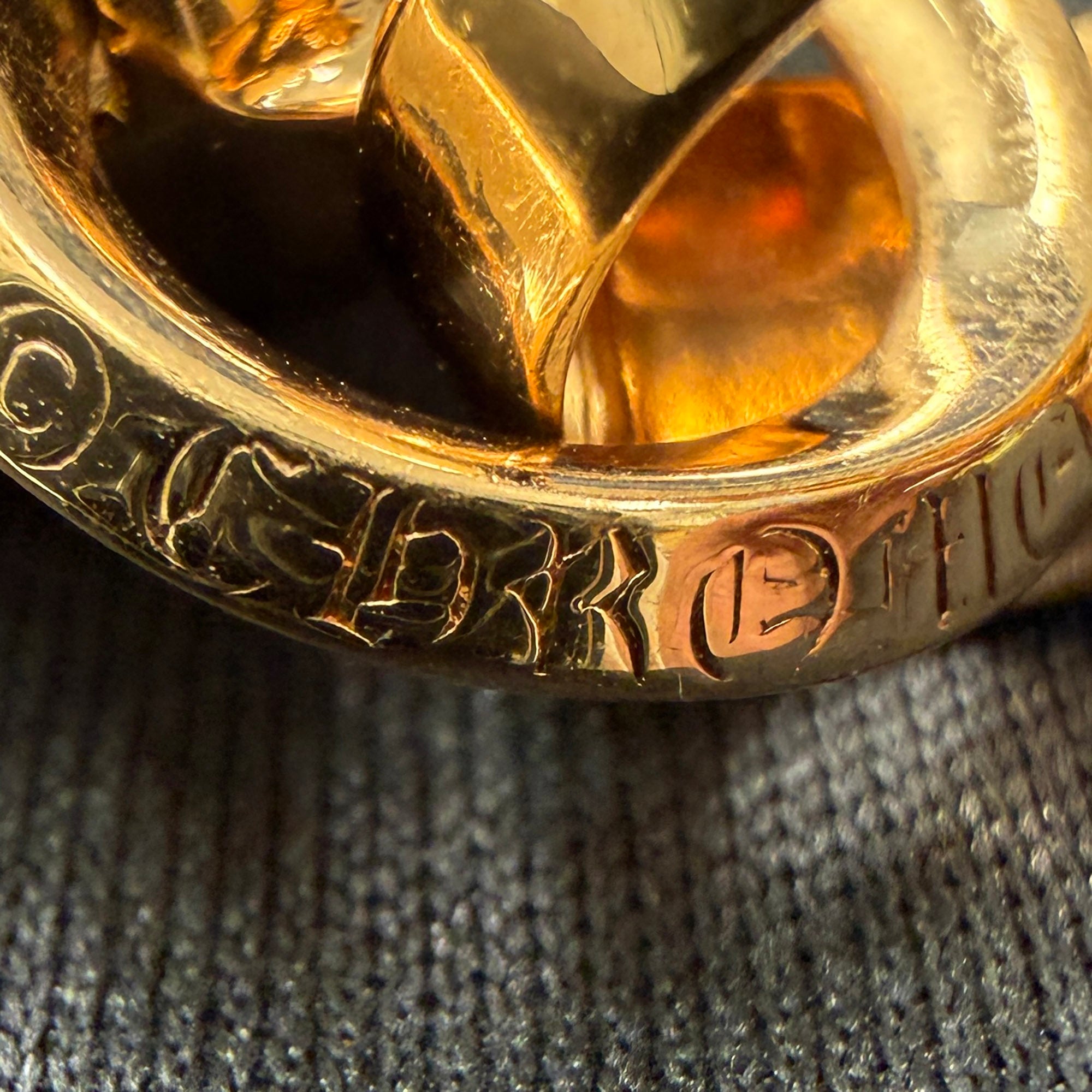 CHROME HEARTS 22K Small CH Cross Pave Diamond With Bail Pendent Top クロムハーツ 22K スモール CHクロス パヴェダイヤモンド ウィズ ベイル ペンダントトップ