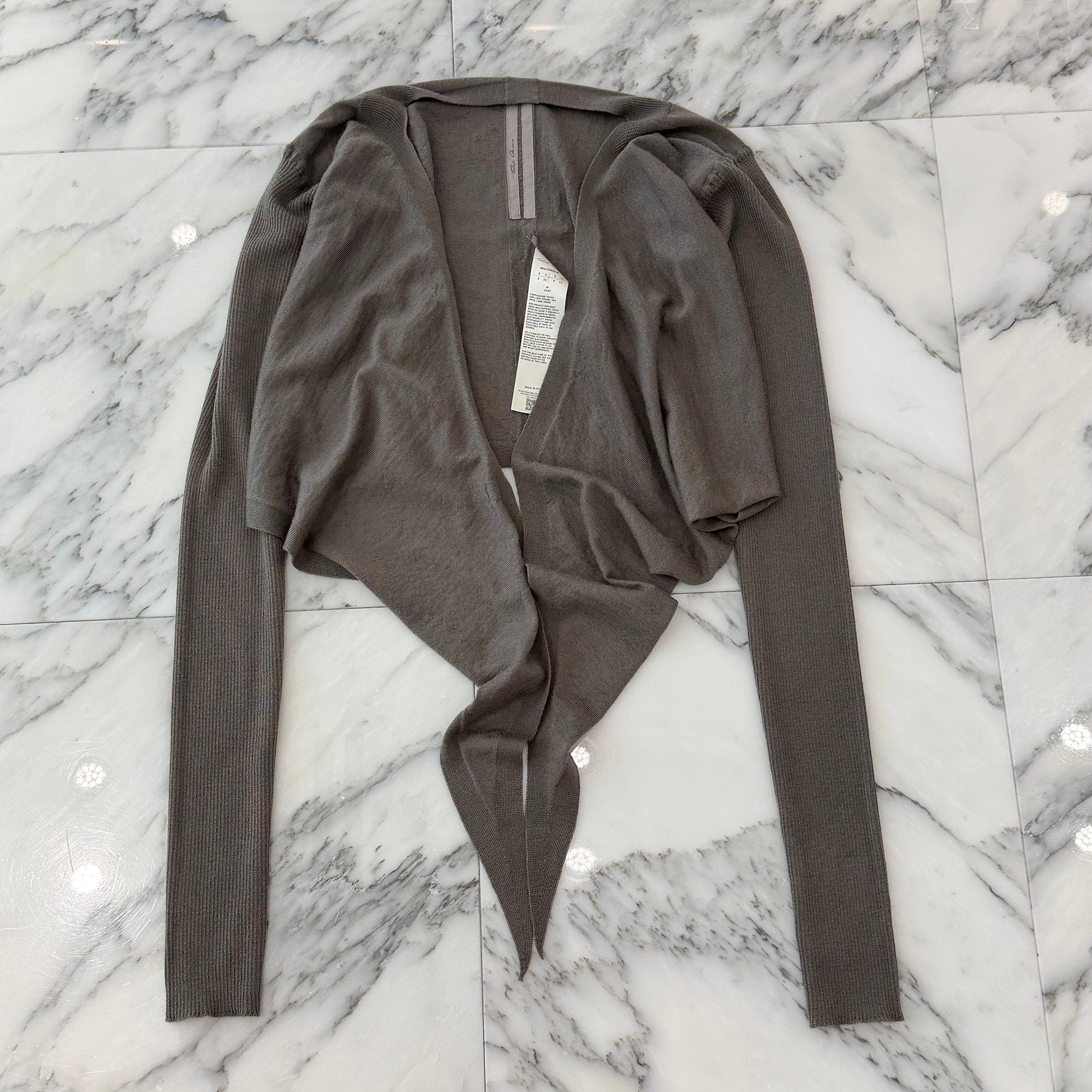 Rick Owens 2026SS Temple Cropped Wrap Cardigan RP01F6645-M Size S リックオウエンス テンプル クロップド ラップ カーディガン サイズS
