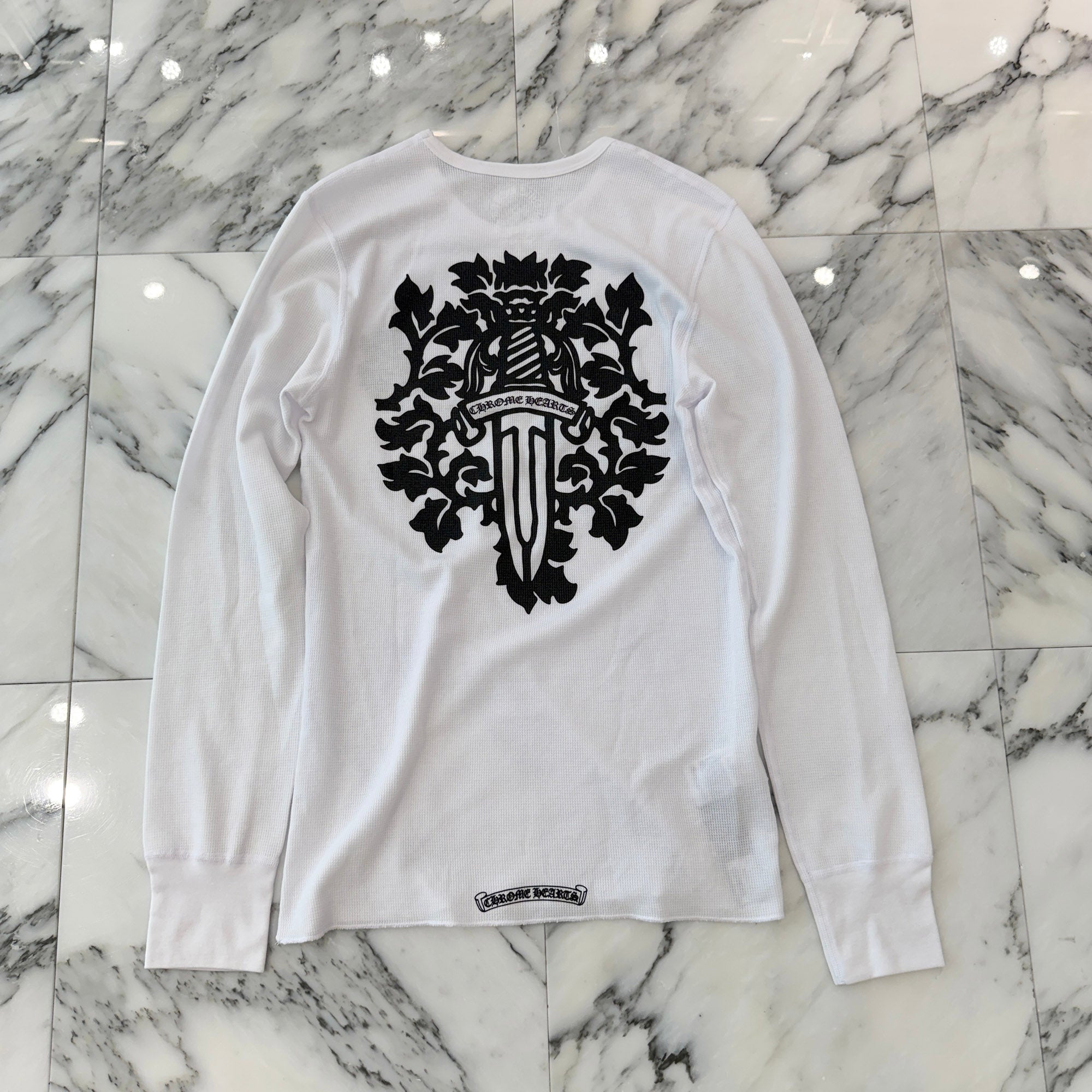 CHROME HEARTS 2025SS Vine Dagger Print Thermal Long Sleeve Tee Size L クロムハーツ ヴァインダガー プリント サーマル ロングスリーグ Tシャツ サイズL