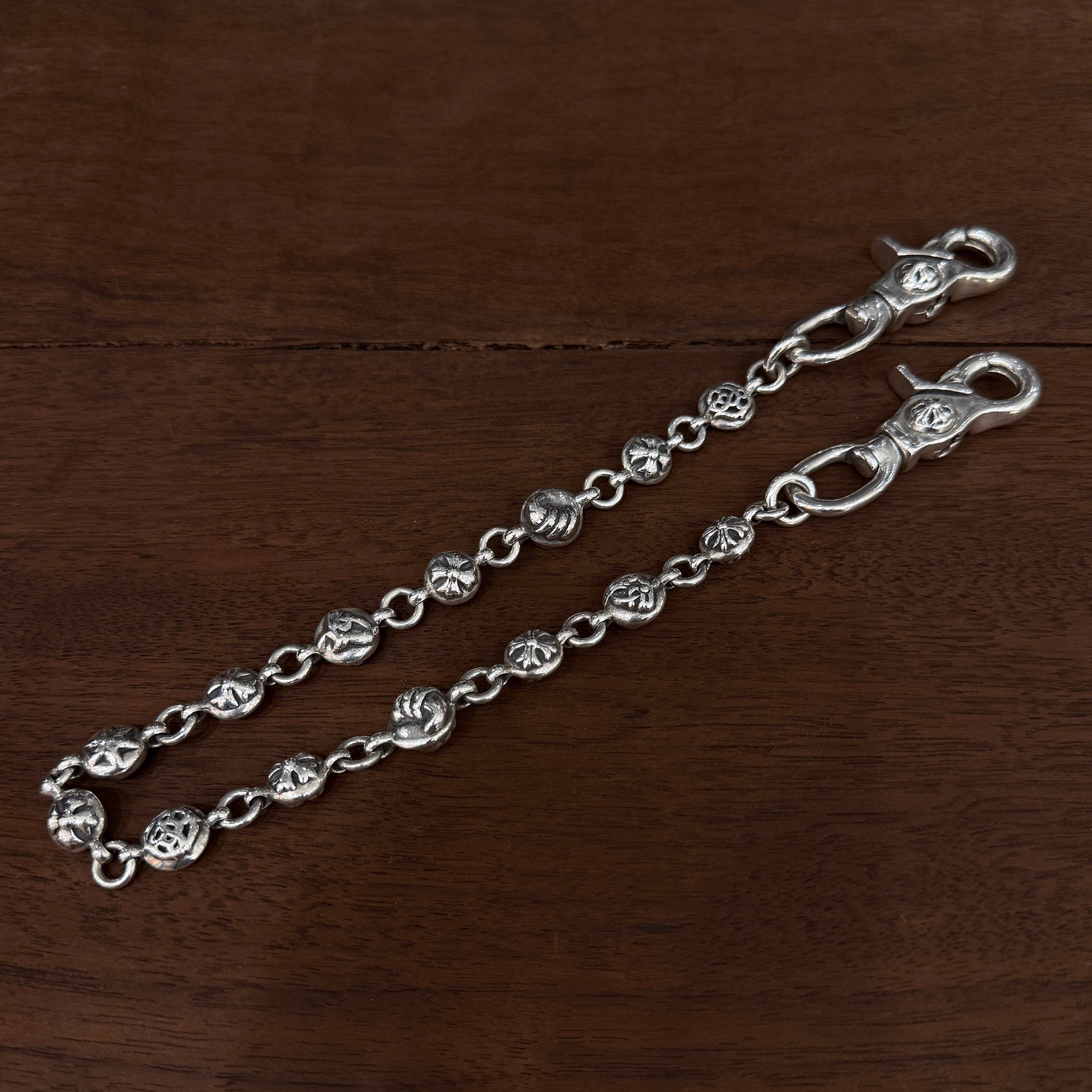 CHROME HEARTS 2CLIP Multi Cross Ball Wallet Chain クロムハーツ 2クリップ マルチ クロスボール ウォレットチェーン