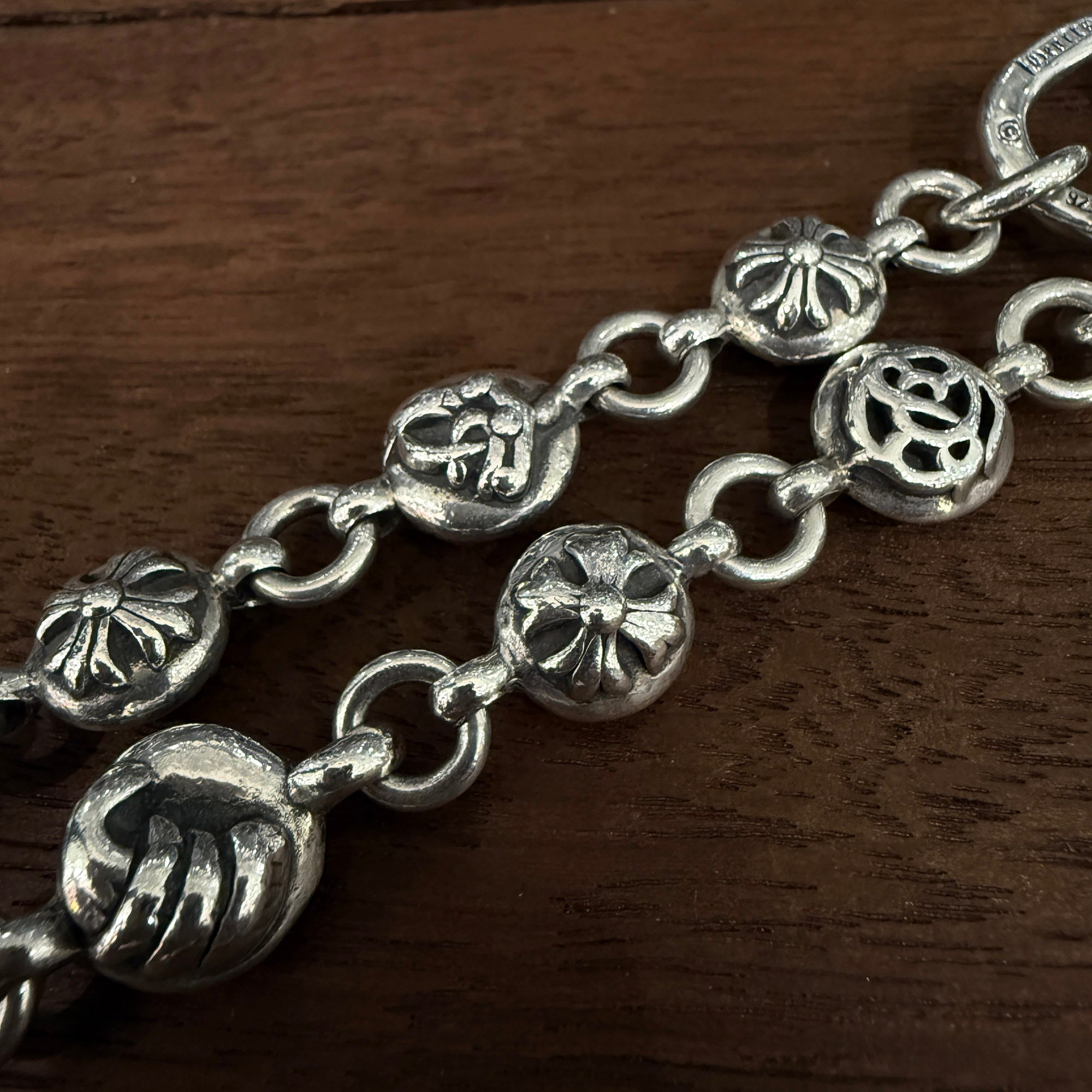 CHROME HEARTS 2CLIP Multi Cross Ball Wallet Chain クロムハーツ 2クリップ マルチ クロスボール ウォレットチェーン