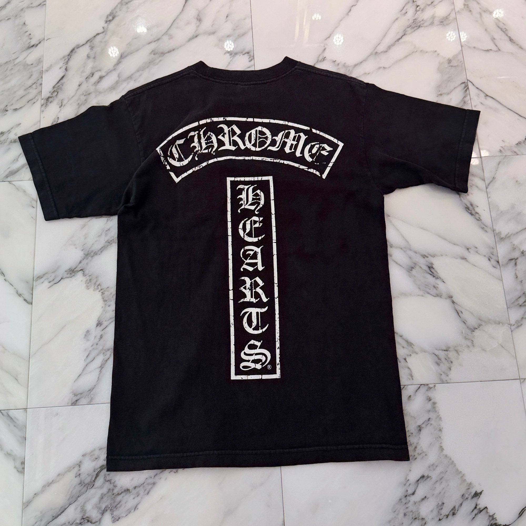 CHROME HEARTS Back T Bar Logo Side Star Tee Size M クロムハーツ バック Tバー ロゴ サイドスター Tシャツ サイズM