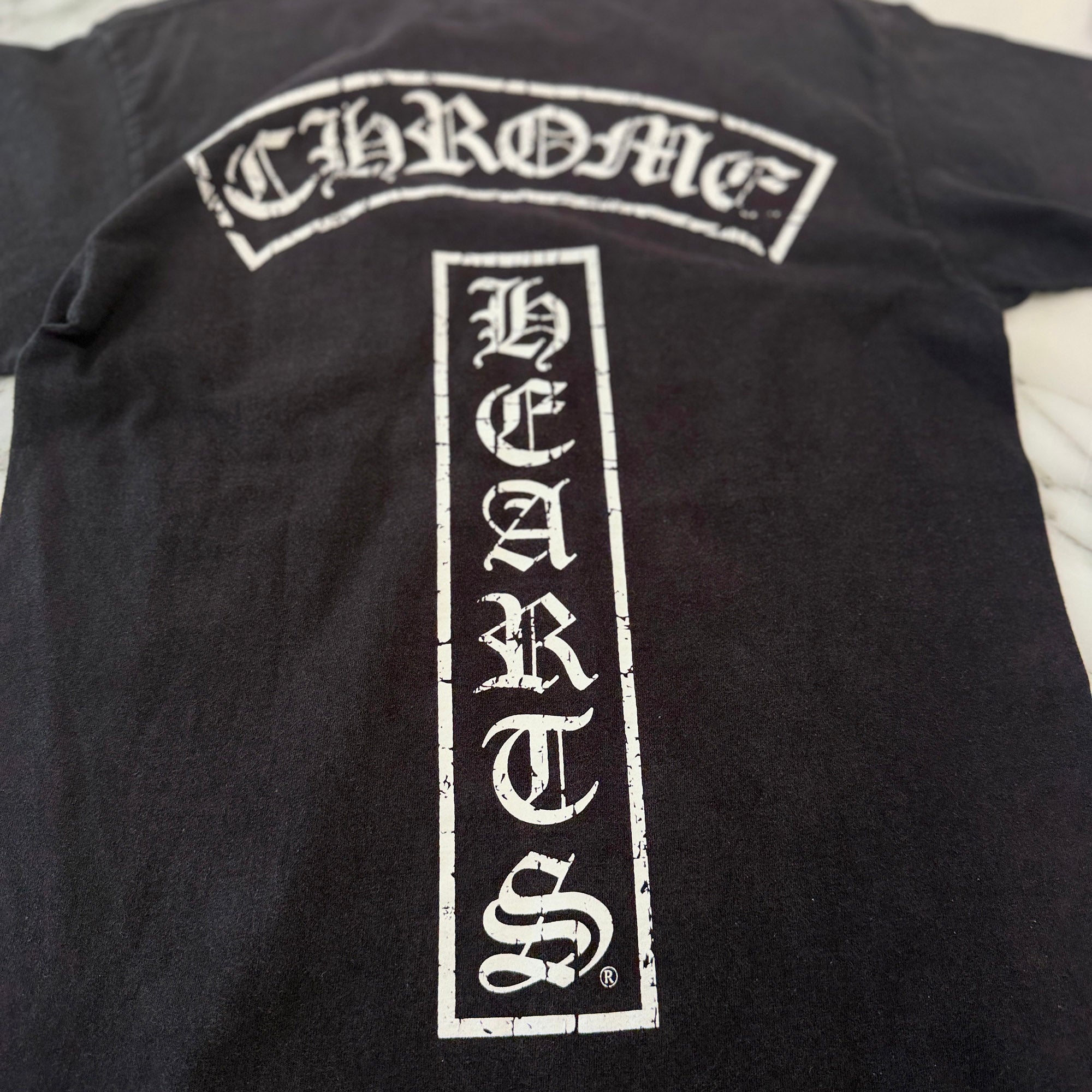 CHROME HEARTS Back T Bar Logo Side Star Tee Size M クロムハーツ バック Tバー ロゴ サイドスター Tシャツ サイズM