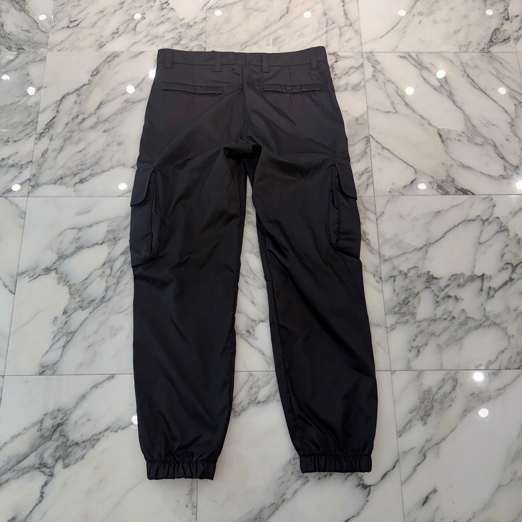 PRADA 2024SS Re Nylon Triangle Logo Plate Nylon Cargo Pants SPH130 S211 1WQ8 Size 48 プラダ リナイロン トライアングルロゴプレート ナイロンカーゴパンツ サイズ48
