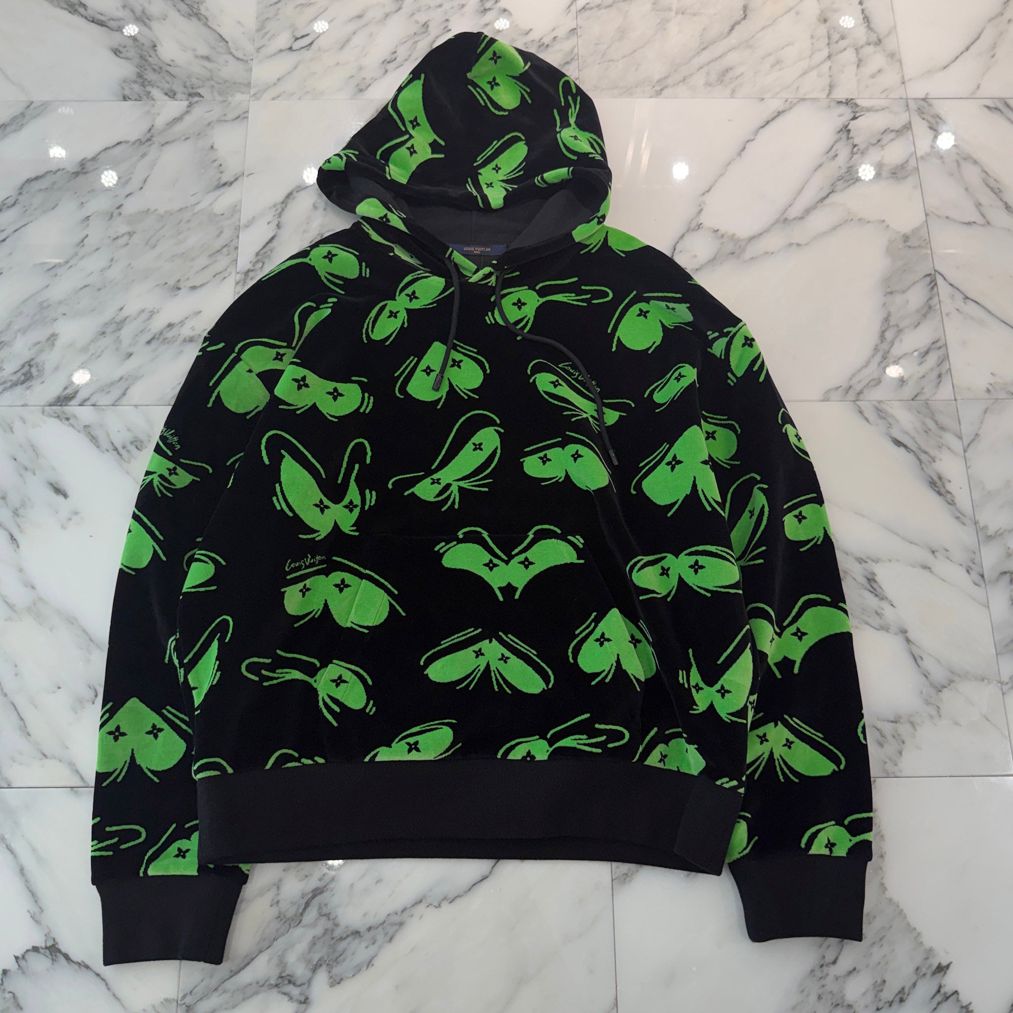 LOUIS VUITTON 2022AW LV Eyes Graphic Jacquard Hoodie HNY88W Size XXL ルイヴィトン LVアイズ グラフィック ジャカード フーディ サイズXXL