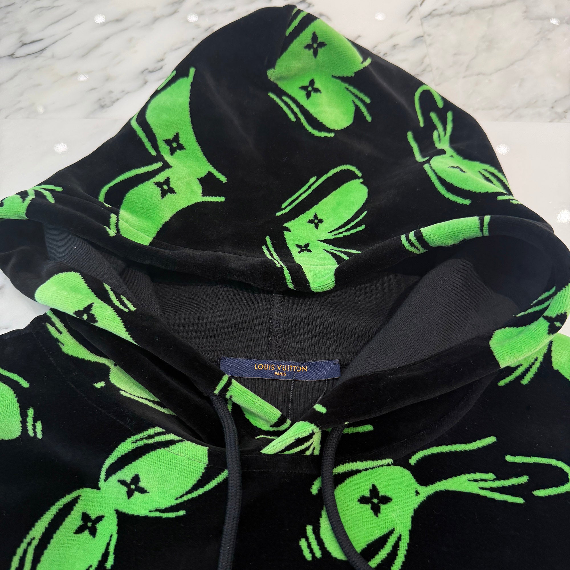 LOUIS VUITTON 2022AW LV Eyes Graphic Jacquard Hoodie HNY88W Size XXL ルイヴィトン LVアイズ グラフィック ジャカード フーディ サイズXXL