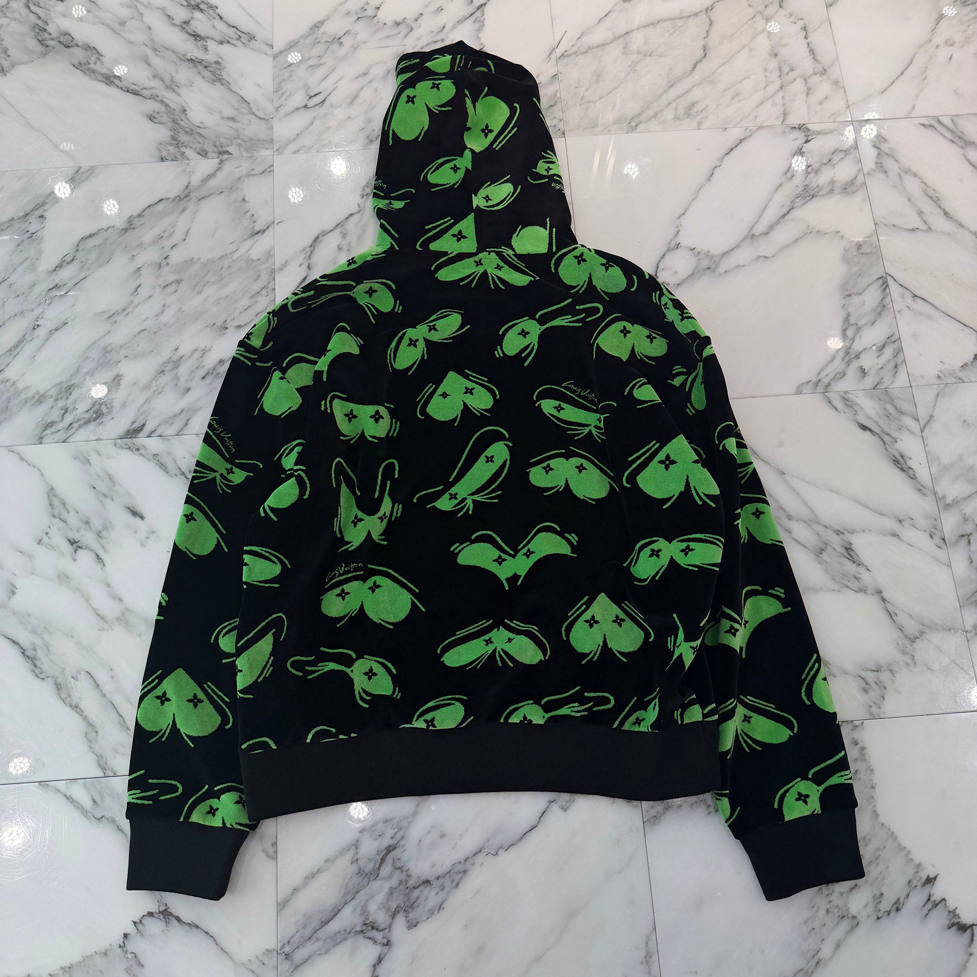 LOUIS VUITTON 2022AW LV Eyes Graphic Jacquard Hoodie HNY88W Size XXL ルイヴィトン LVアイズ グラフィック ジャカード フーディ サイズXXL
