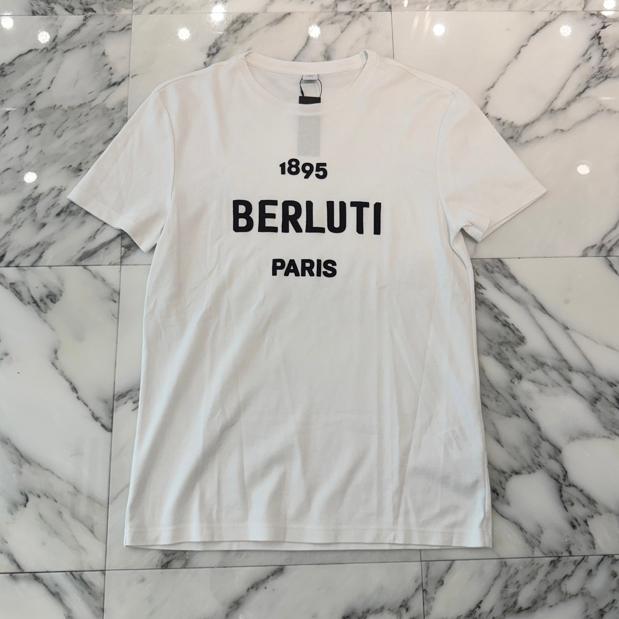 Berluti 2020SS 1895 Logo Patch Cotton Tee R17JRS29JADC Size S ベルルッティ 1895ロゴ パッチ コットン Tシャツ サイズS