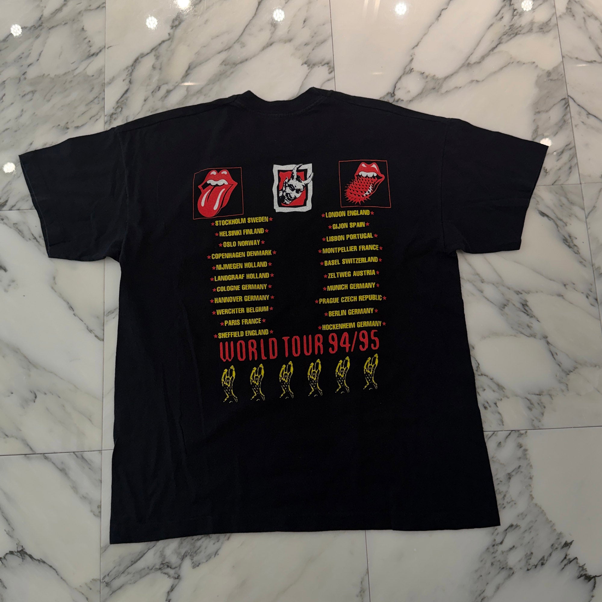 Vintage 90's The Rolling Stones "Voodoo Lounge World Tour 1994/95" SCREEN STARS S/S Tee Size XL ヴィンテージ 90's ローリング・ストーンズ "ブードゥー ワールドツアー 1994/95" スクリーンスターズ社製 Tシャツ サイズXL