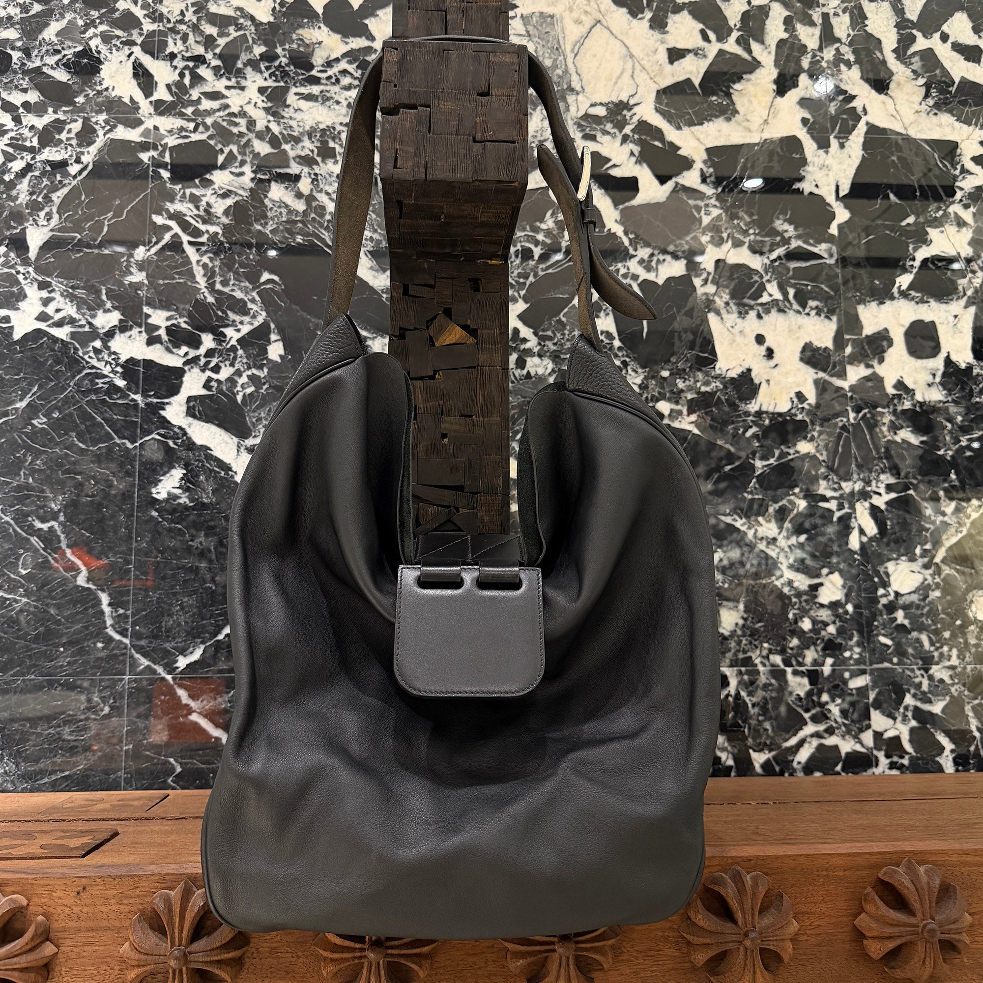 HERMES Virevolte "NOIR" Single Handle Leather Shoulder Bag エルメス ヴィルヴォルト "ノワール" ワンハンドル レザーショルダーバッグ