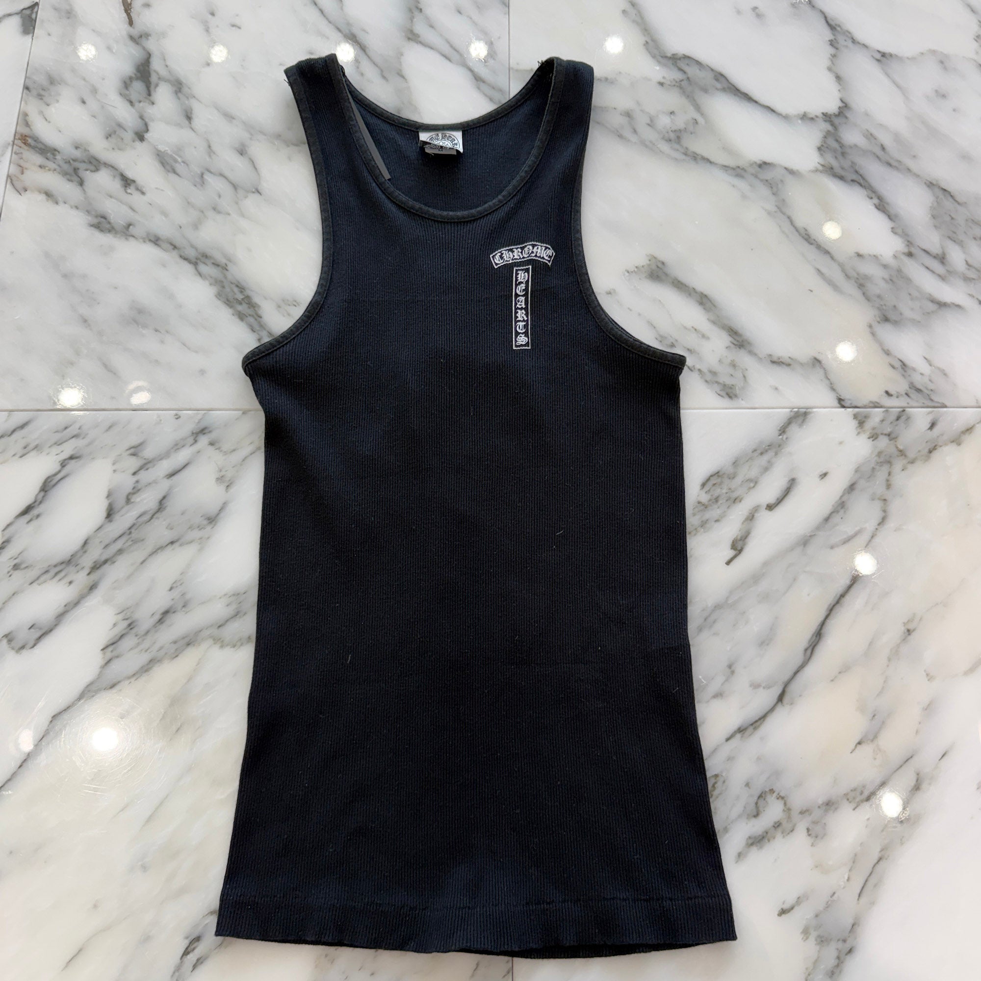 CHROME HEARTS T Bar Logo Back Celtic Cross Tank Top Size M クロムハーツ Tバーロゴ バック ケルティッククロス タンクトップ サイズM