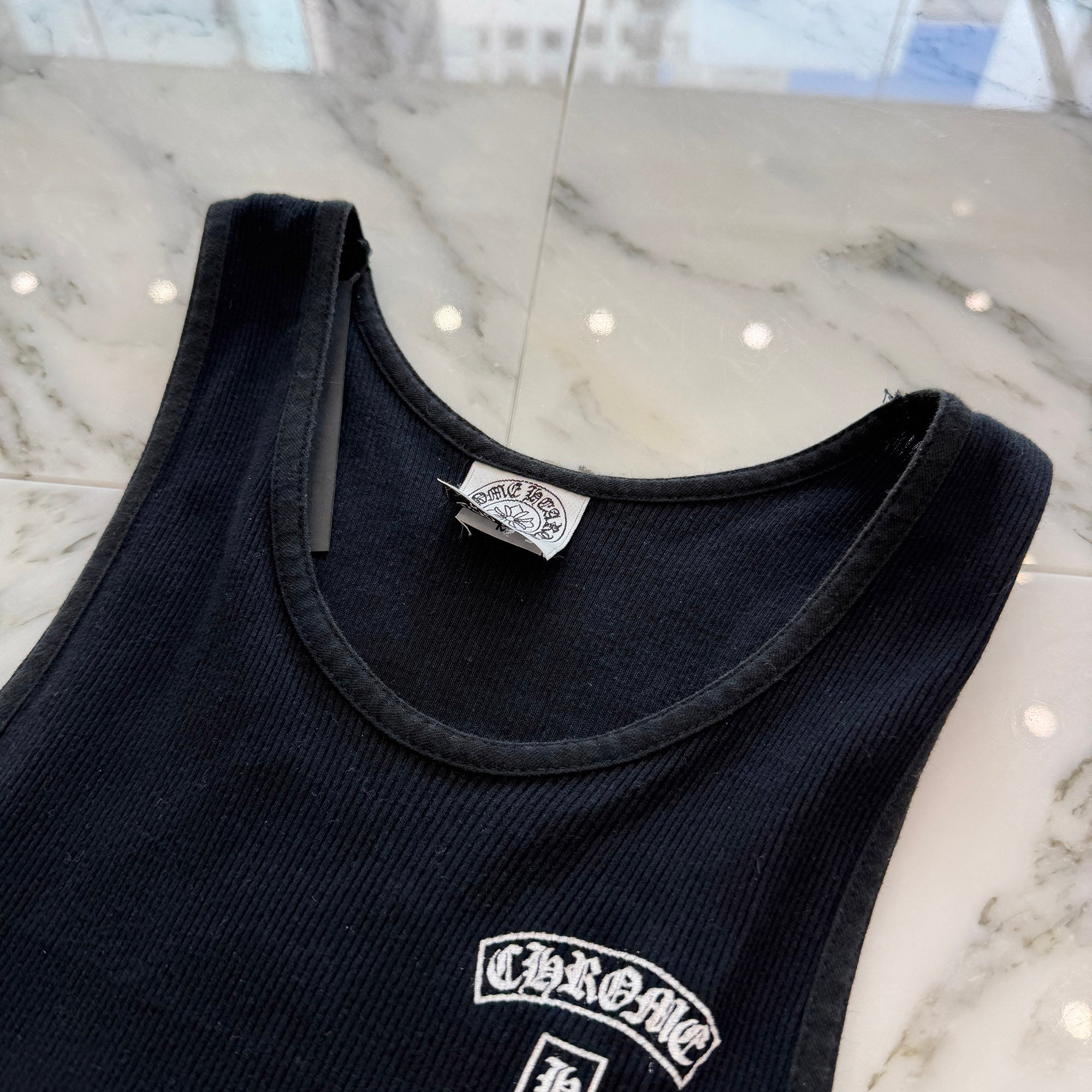 CHROME HEARTS T Bar Logo Back Celtic Cross Tank Top Size M クロムハーツ Tバーロゴ バック ケルティッククロス タンクトップ サイズM