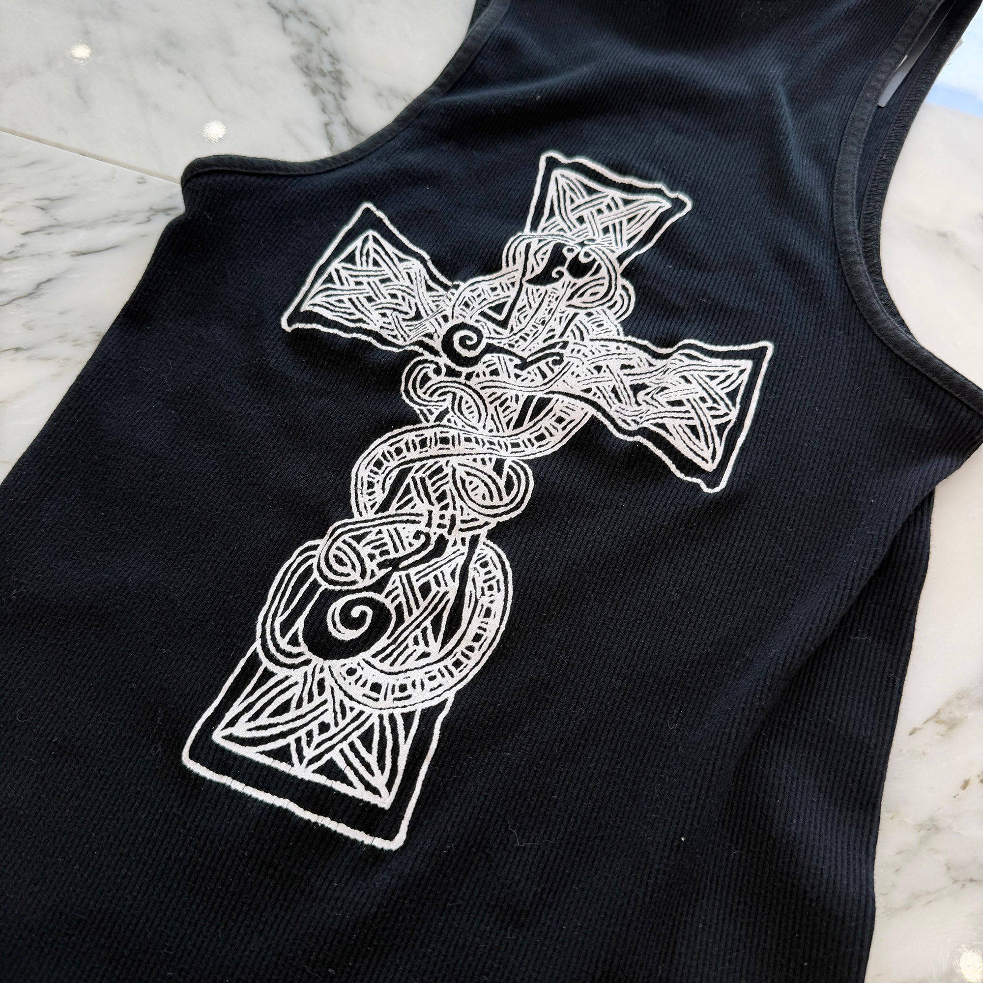 CHROME HEARTS T Bar Logo Back Celtic Cross Tank Top Size M クロムハーツ Tバーロゴ バック ケルティッククロス タンクトップ サイズM