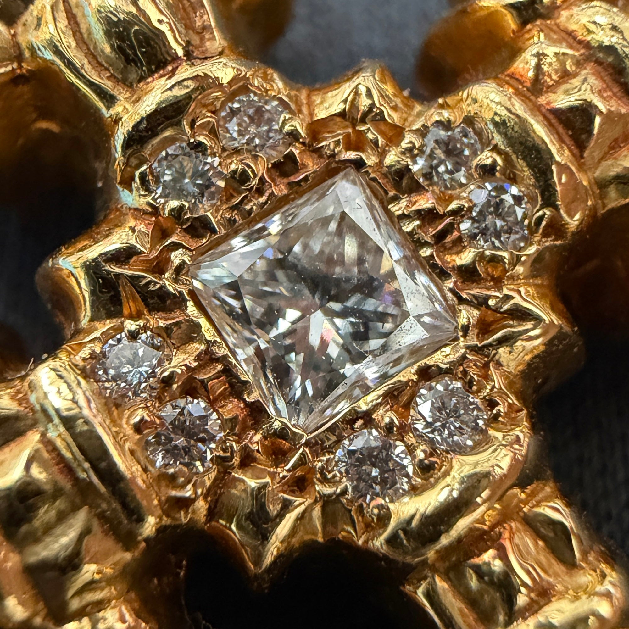 CHROME HEARTS 22K Filigree Cross Pendent XS With Bail Pave Diamond クロムハーツ 22K フィリグリークロス ペンダントXS ウィズベイル パヴェダイアモンド