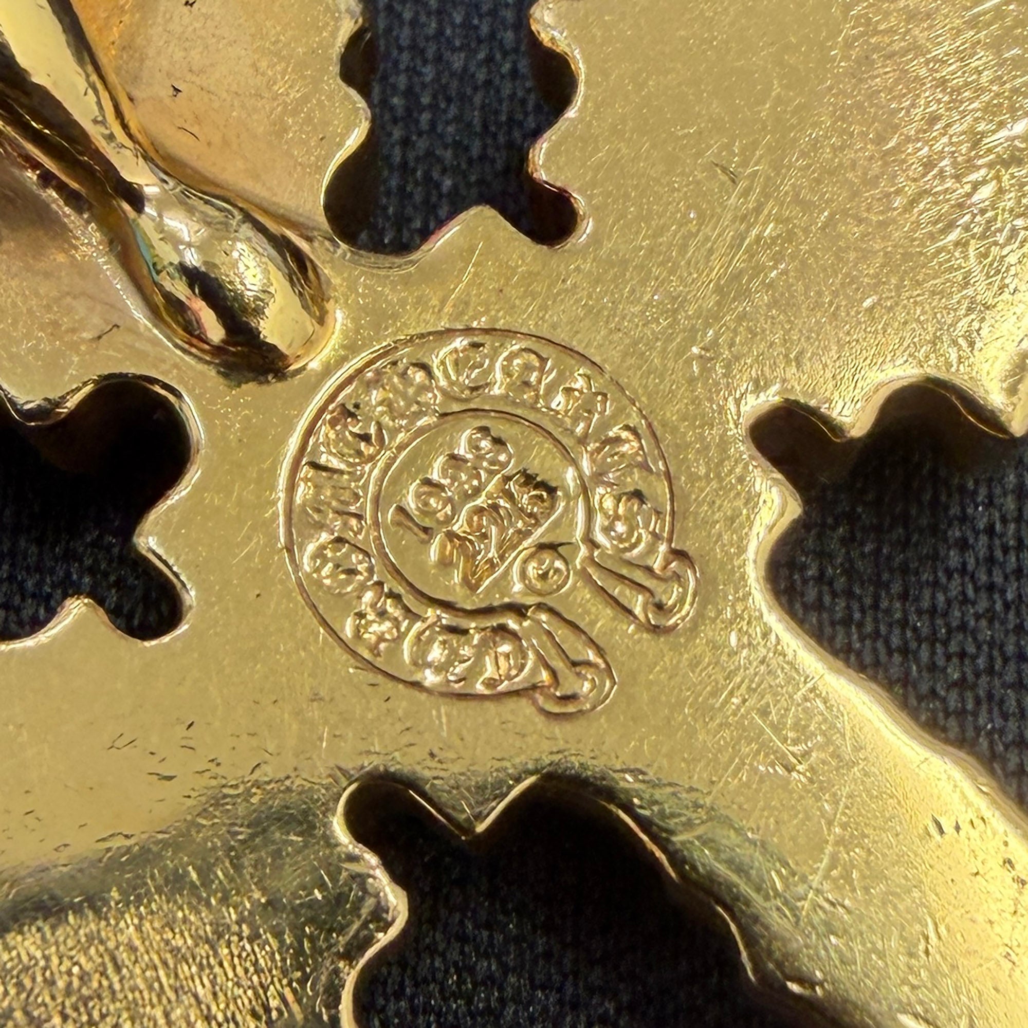 CHROME HEARTS 22K Filigree Cross Pendent XS With Bail Pave Diamond クロムハーツ 22K フィリグリークロス ペンダントXS ウィズベイル パヴェダイアモンド