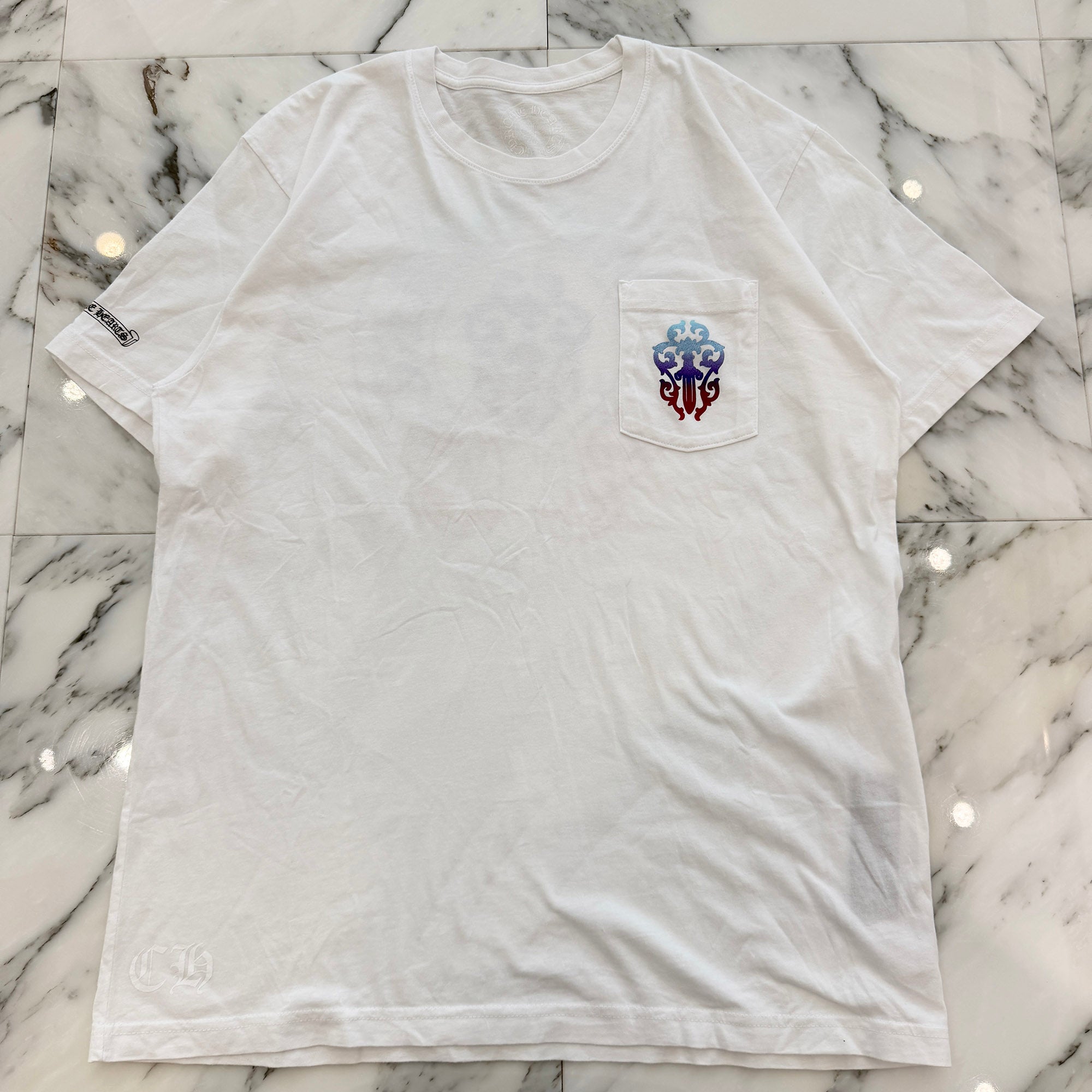CHROME HEARTS Gradient Dagger Horseshoe Print Tee Size XL クロムハーツ グラデーション ダガー ホースシュー プリント Tシャツ サイズXL