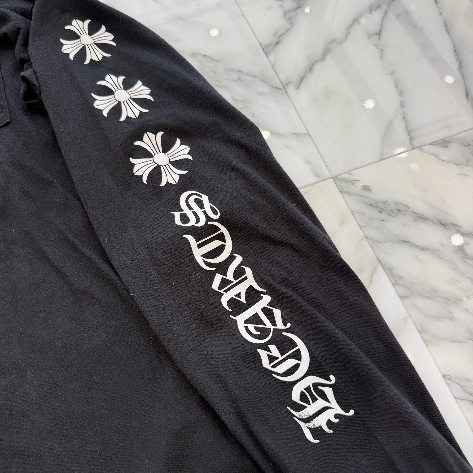 CHROME HEARTS Scroll Logo Arm CH Plus Long Sleeve Tee Size XXL クロムハーツ スクロールロゴ アーム CHプラス ロングスリーブTシャツ サイズXXL