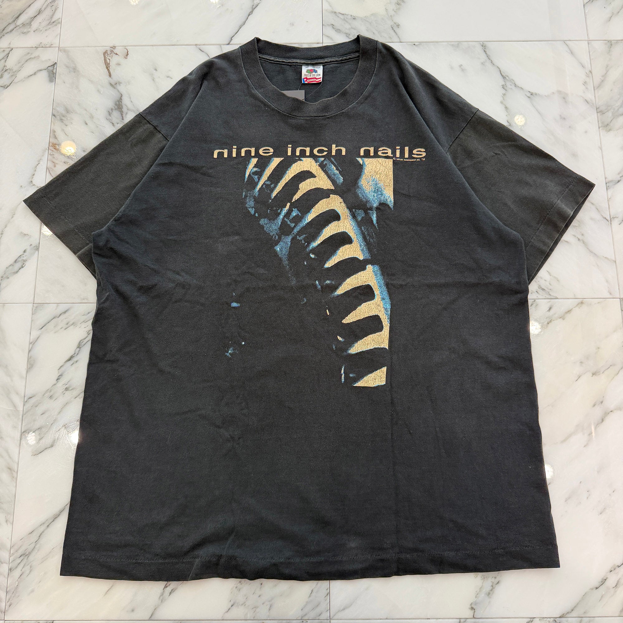 Vintage 90's NINE INCH NAILS "Now I'm Nothing" FRUIT OF THE LOOM S/S Tee Size XL ヴィンテージ 90's ナインインチネイルズ "ナウ・アイム・ナッシング" フルーツオブザルーム社製 Tシャツ サイズXL