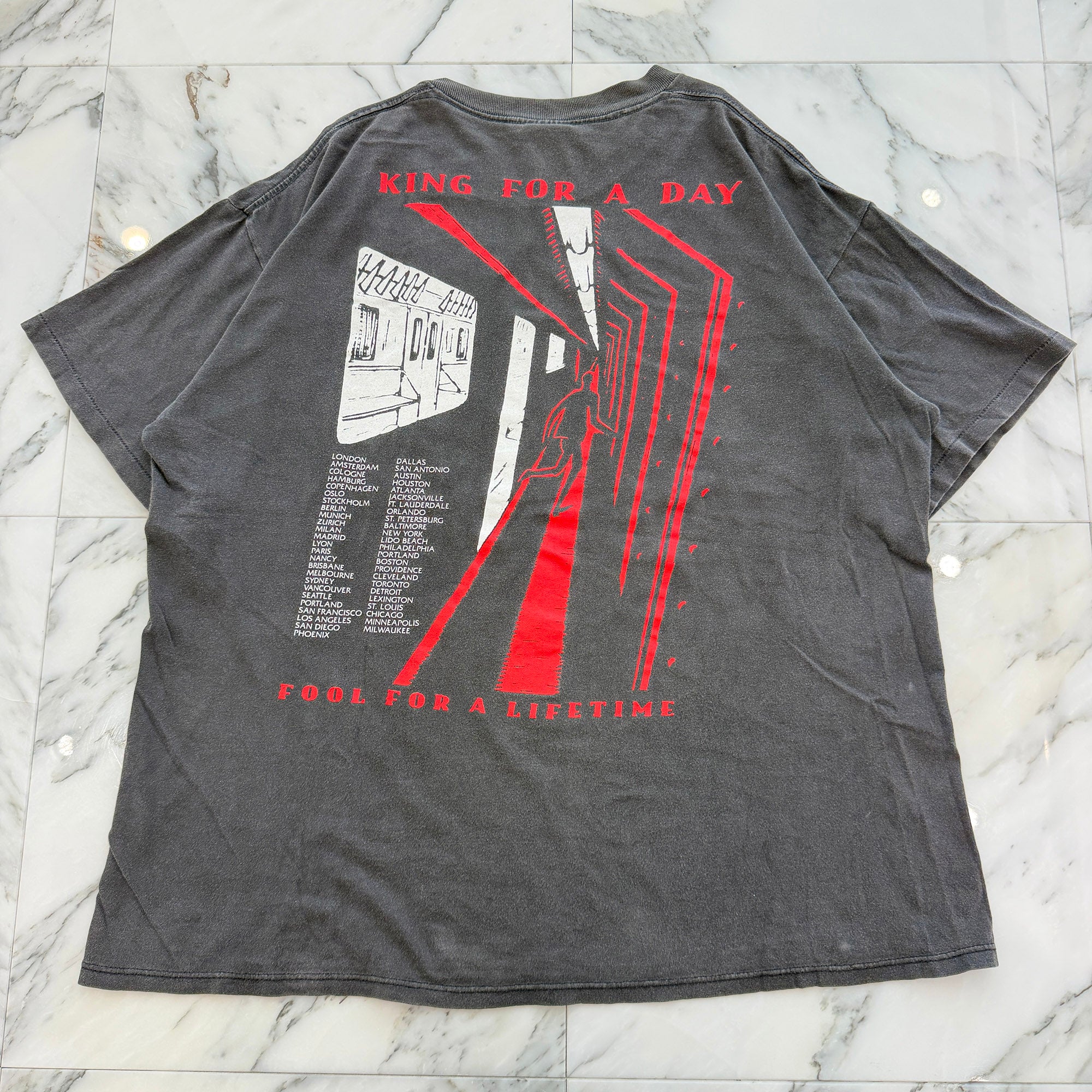 Vintage 90's Faith No More "King for a Day... Fool for a Lifetime 1995" BROCKUM S/S Tee Size XL ヴィンテージ 90's フェイス・ノー・モア "キング・フォー・ア・デイ、フール・フォー・ア・ライフタイム 1995" ブロッカム社製 Tシャツ サイズXL