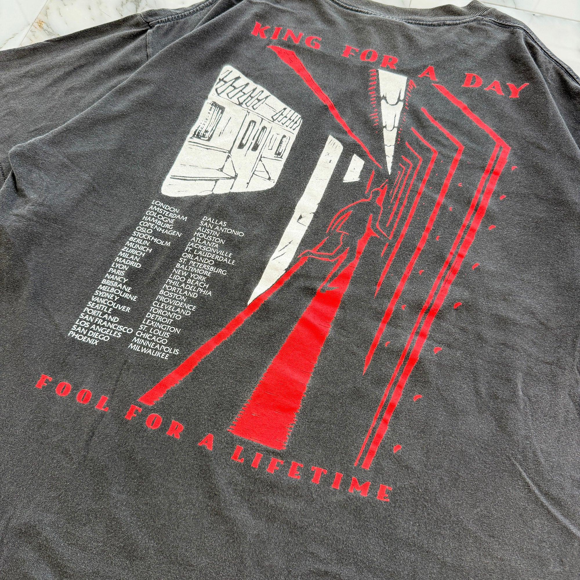 Vintage 90's Faith No More "King for a Day... Fool for a Lifetime 1995" BROCKUM S/S Tee Size XL ヴィンテージ 90's フェイス・ノー・モア "キング・フォー・ア・デイ、フール・フォー・ア・ライフタイム 1995" ブロッカム社製 Tシャツ サイズXL