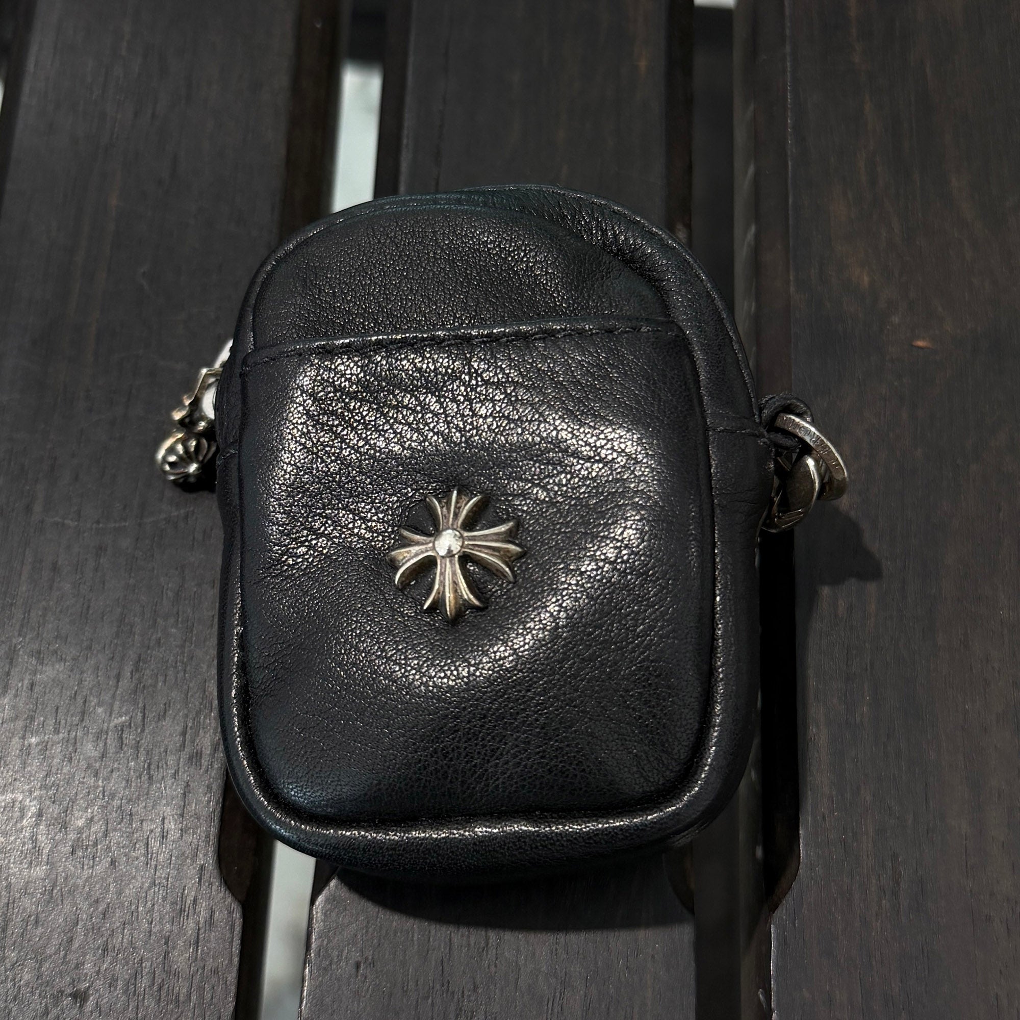 CHROME HEARTS Micro Taka Fancy Clip Leather Case クロムハーツ マイクロタカ ファンシー クリップ レザー ケース