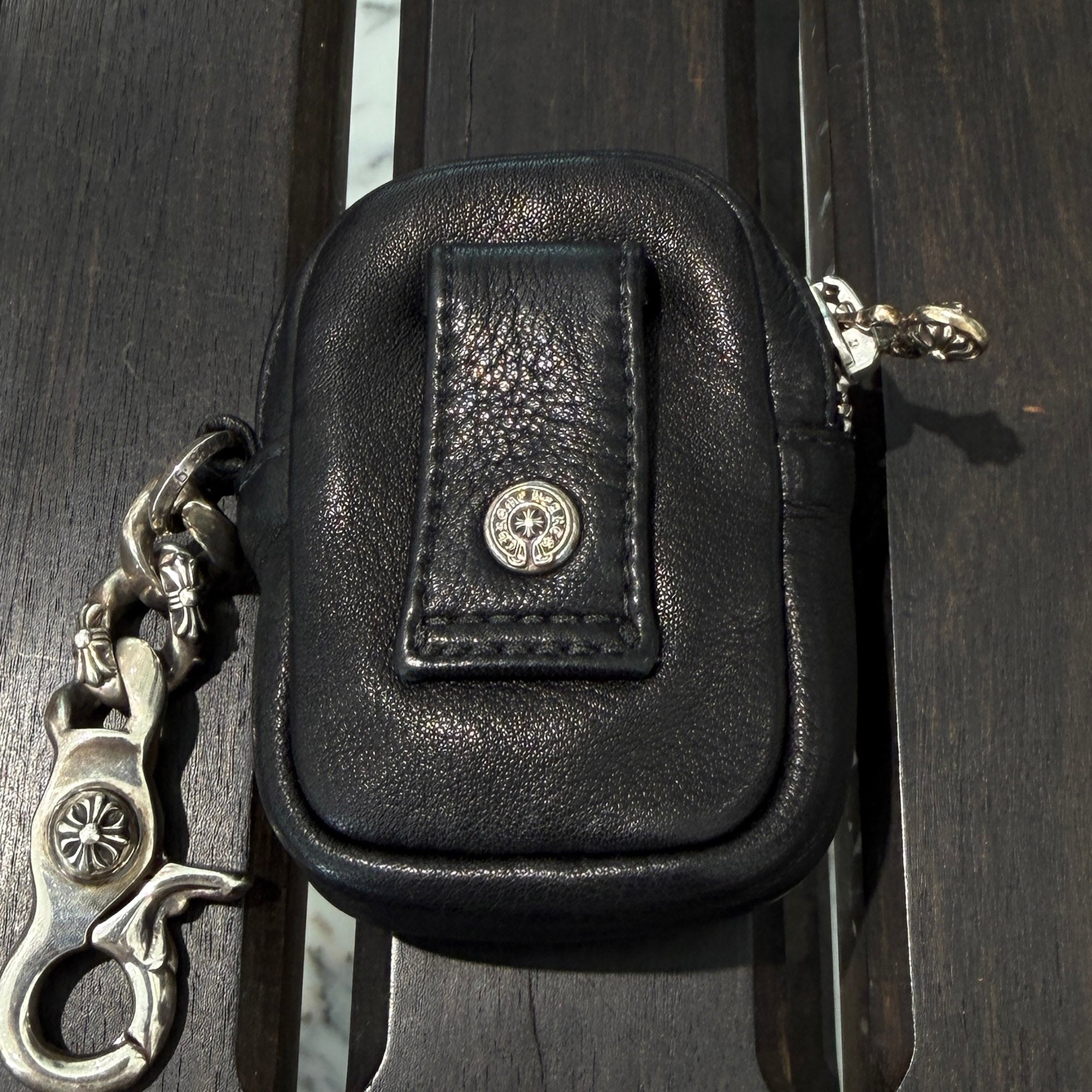 CHROME HEARTS Micro Taka Fancy Clip Leather Case クロムハーツ マイクロタカ ファンシー クリップ レザー ケース