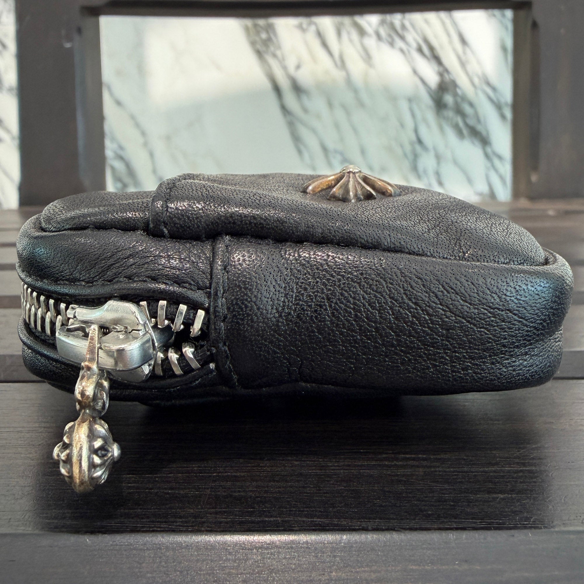 CHROME HEARTS Micro Taka Fancy Clip Leather Case クロムハーツ マイクロタカ ファンシー クリップ レザー ケース