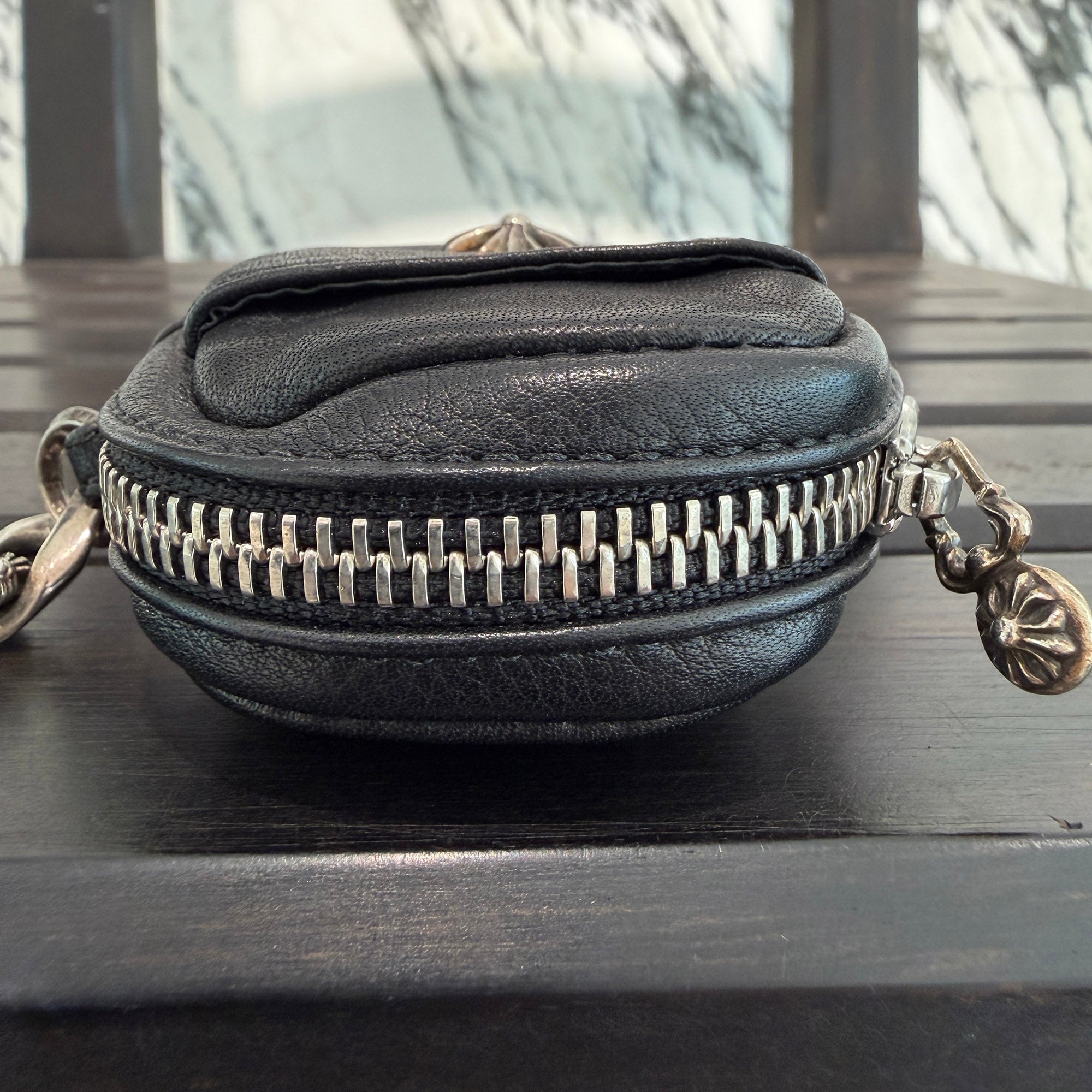 CHROME HEARTS Micro Taka Fancy Clip Leather Case クロムハーツ マイクロタカ ファンシー クリップ レザー ケース