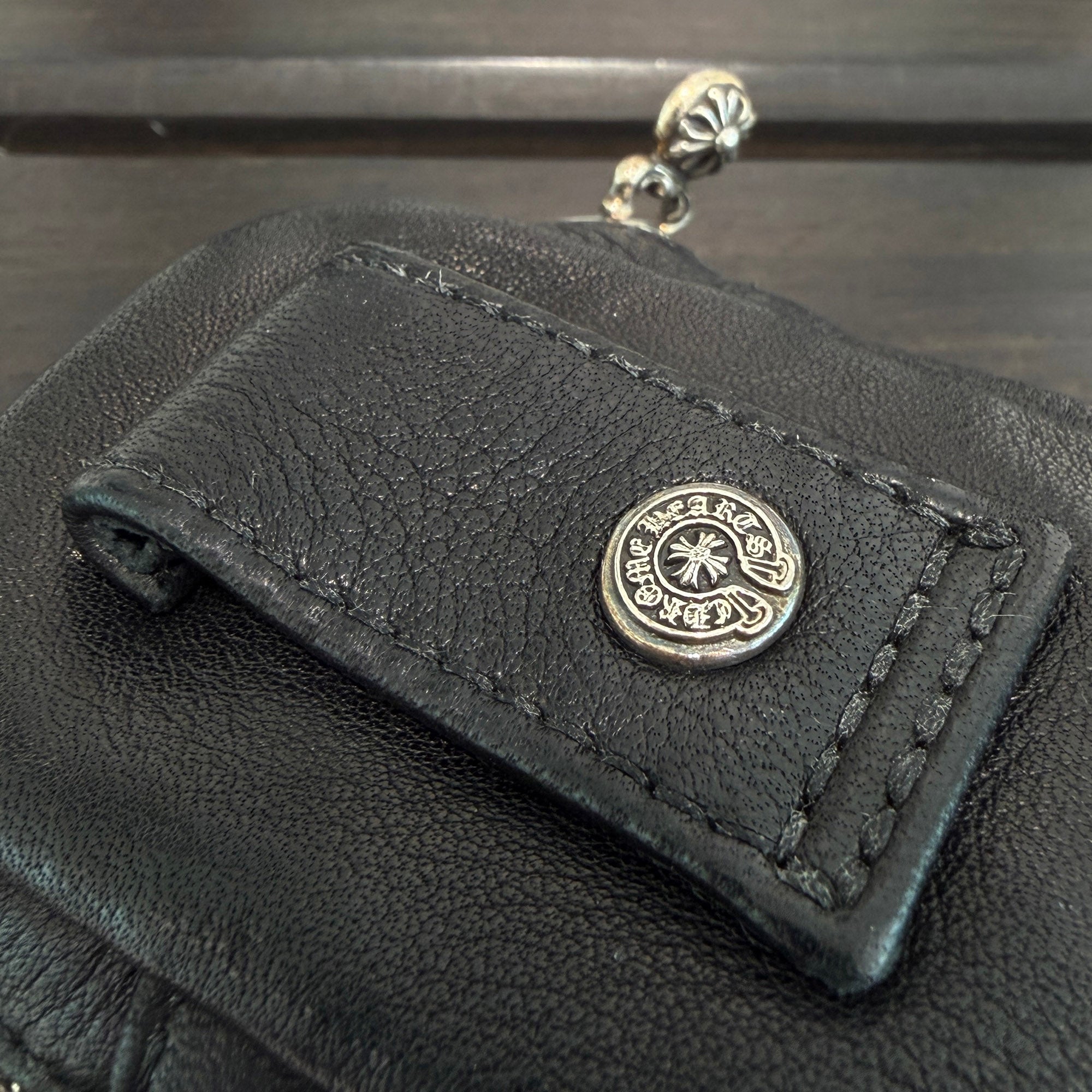 CHROME HEARTS Micro Taka Fancy Clip Leather Case クロムハーツ マイクロタカ ファンシー クリップ レザー ケース