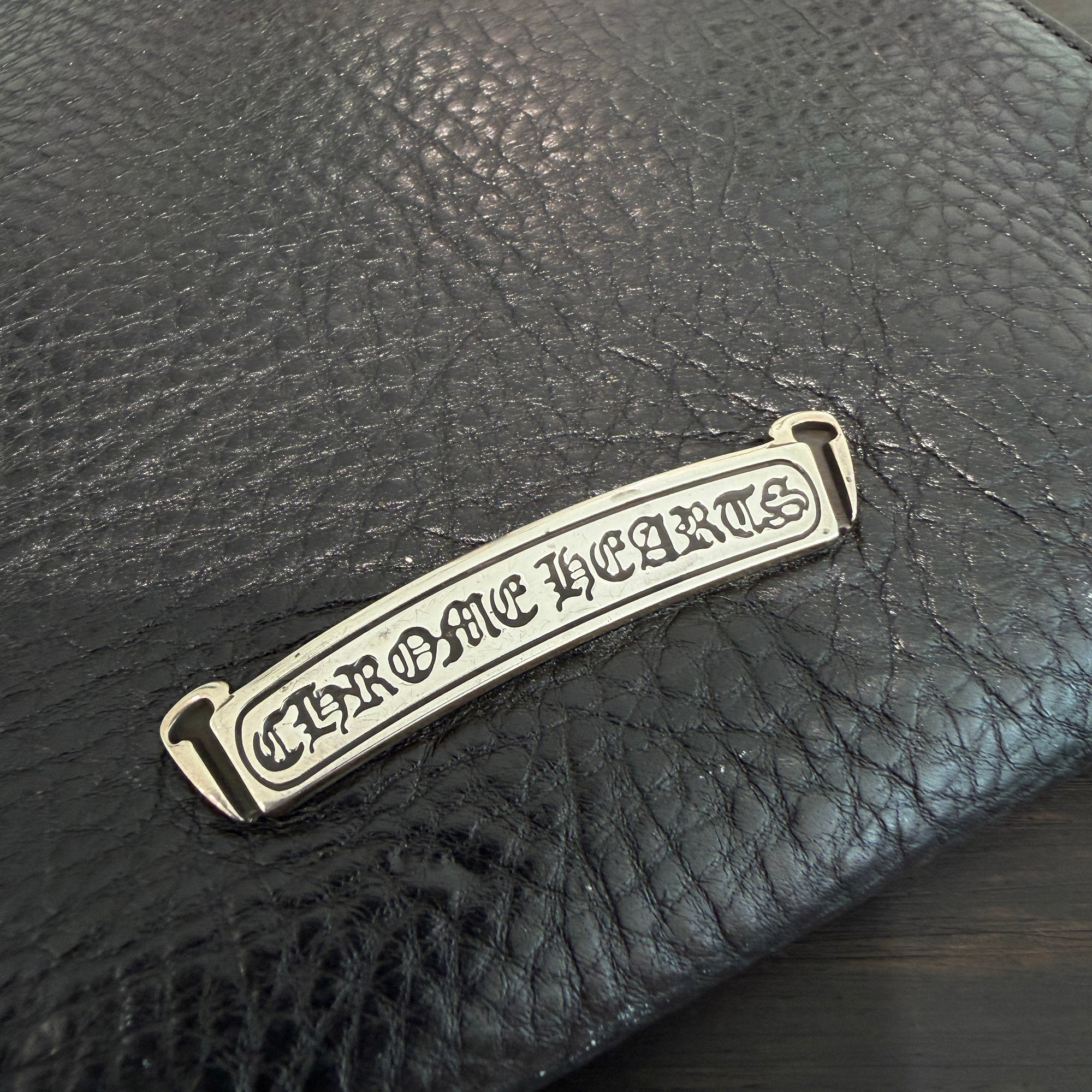 CHROME HEARTS Square Pocket 3 Cemetery Cross Leather Patch Shoulder Bag クロムハーツ スクエアポケット 3セメタリークロス レザーパッチ ショルダーバッグ