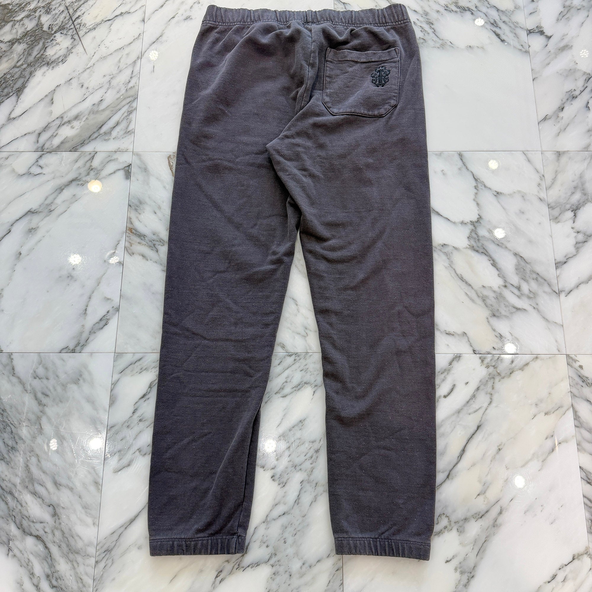 CHROME HEARTS Y NOT Vertical Logo Embroidery Sweat Long Pants Size M クロムハーツ ワイノット ヴァーティカルロゴ 刺繍 スウェットロングパンツ サイズM