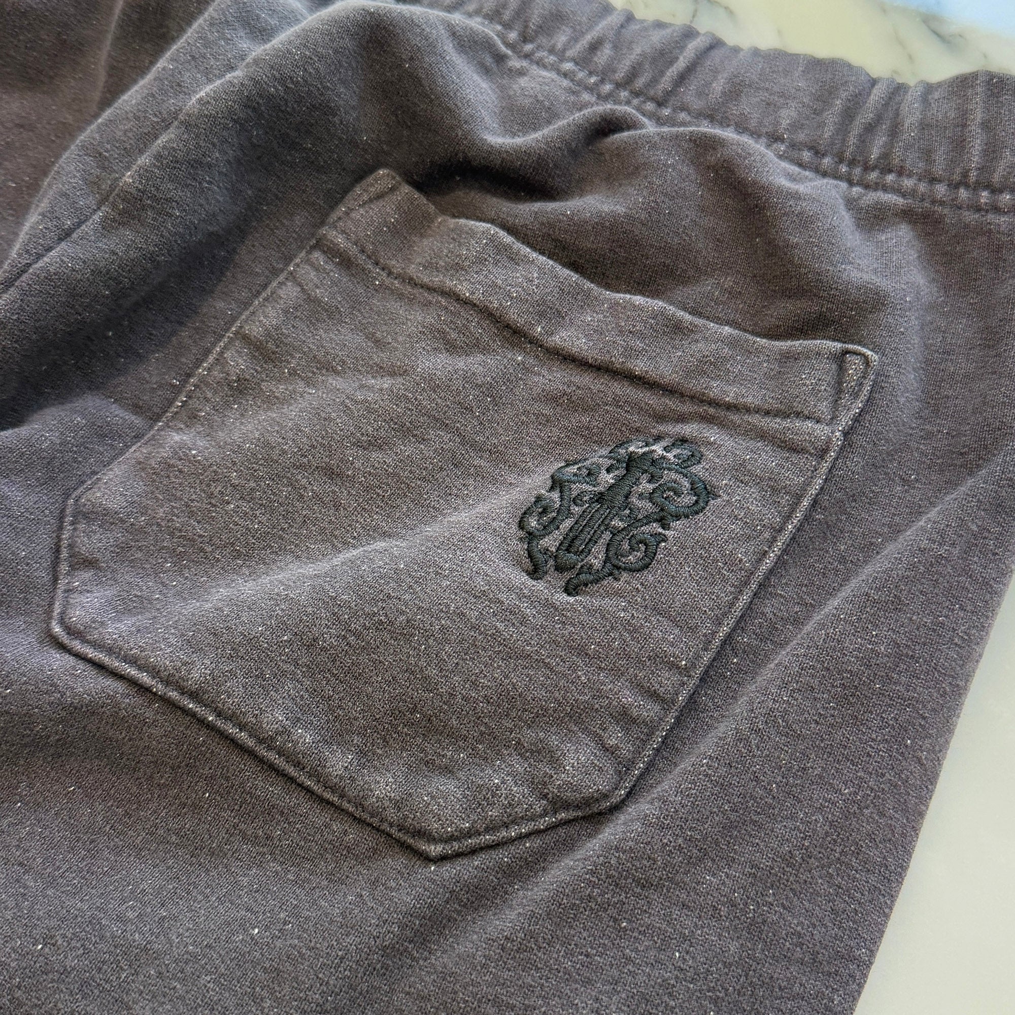CHROME HEARTS Y NOT Vertical Logo Embroidery Sweat Long Pants Size M クロムハーツ ワイノット ヴァーティカルロゴ 刺繍 スウェットロングパンツ サイズM