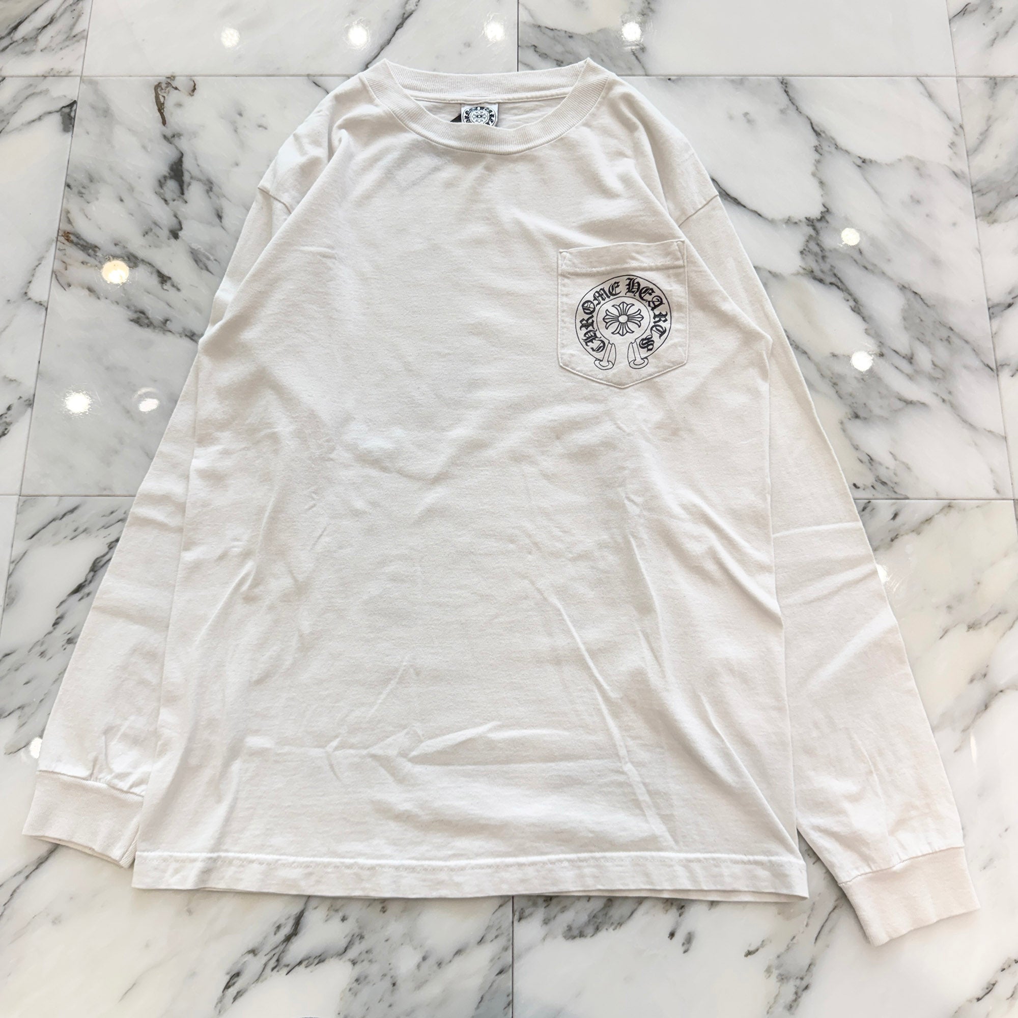 CHROME HEARTS Las Vegas Limited Horseshoe Long Sleeve Tee Size M クロムハーツ ラスベガス限定 ホースシュー ロングスリーブ Tシャツ サイズM